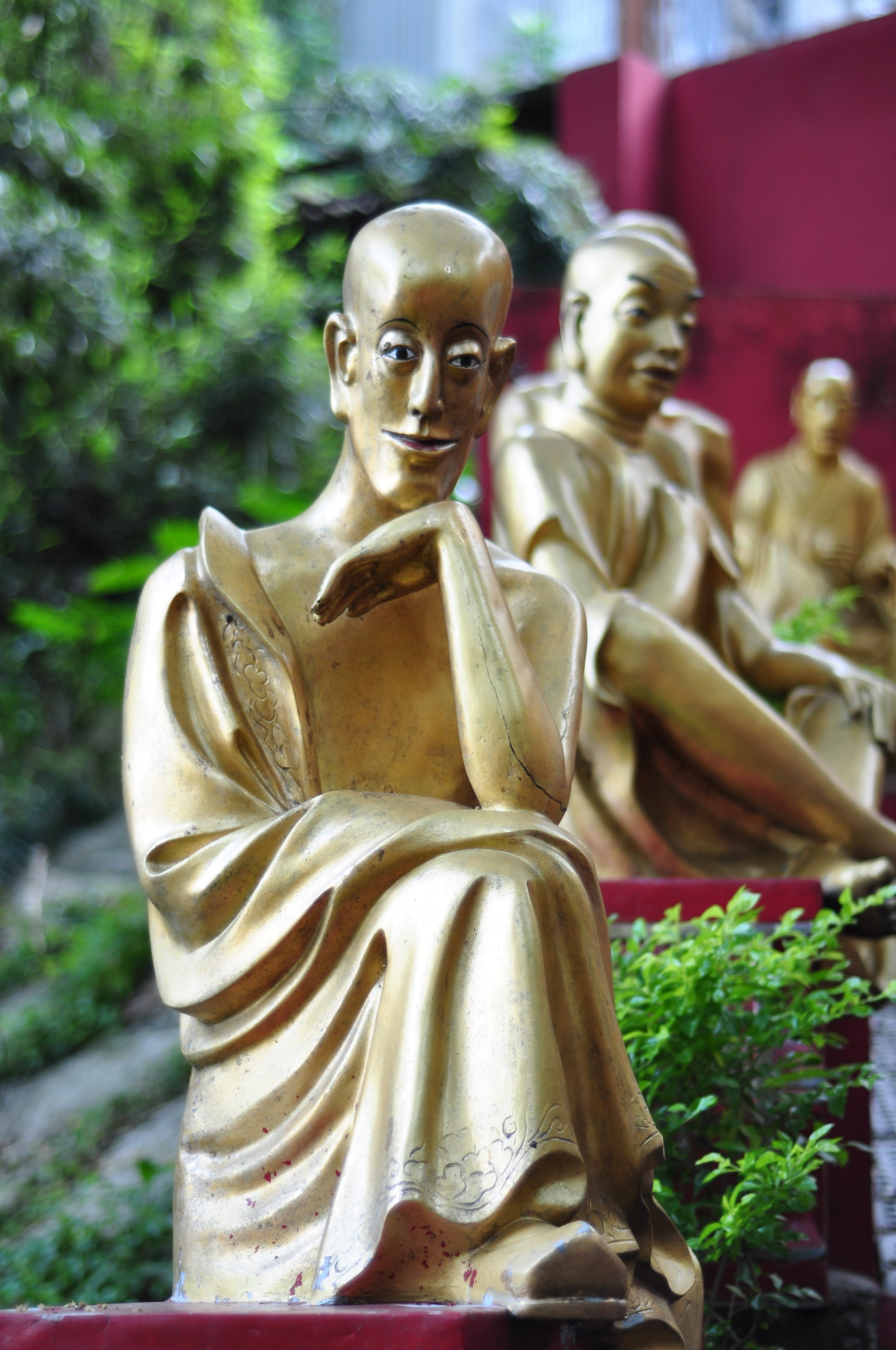 4K, idol, day, male likeness, creativity, nature, representation, female likeness, focus on foreground, religion, belief, spirituality, statue, budda, Phone HD Wallpaper
