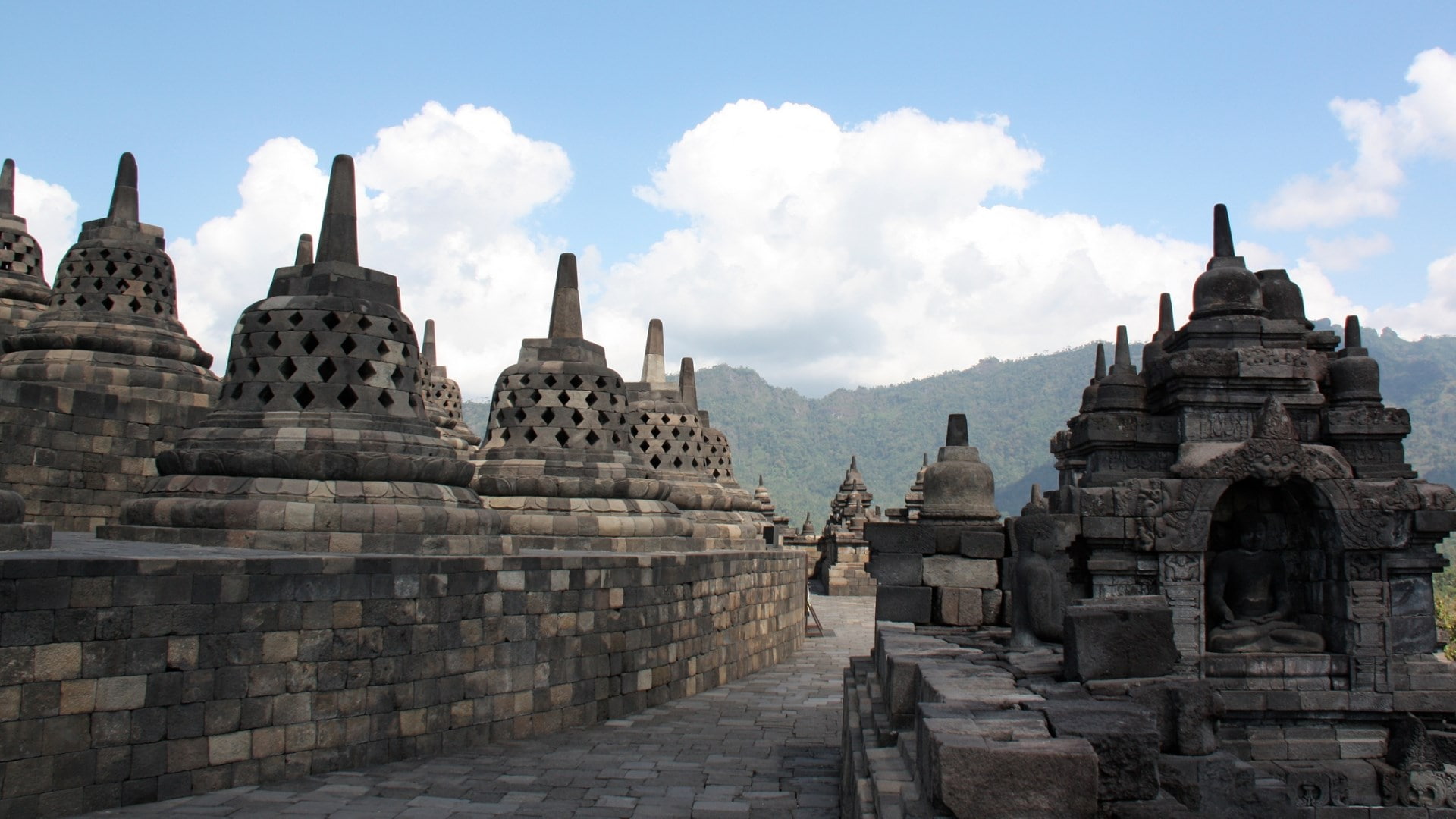 borobudur, 1080P, HD Wallpaper
