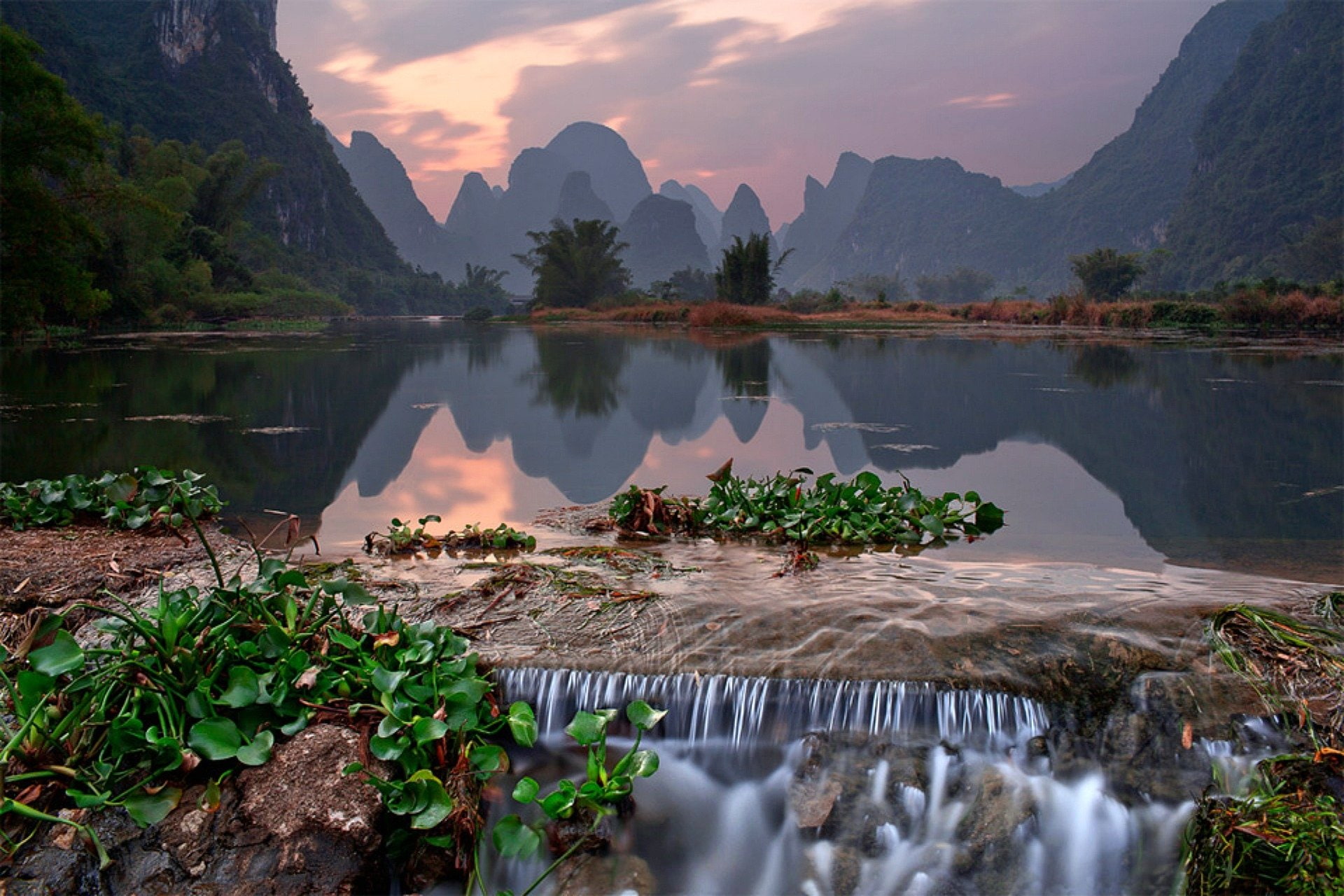 Mountain, Mountains, Guanxi Zhuang, Nanling Mountains, Nan Mountains, China, 1080P, Landscape, HD Wallpaper