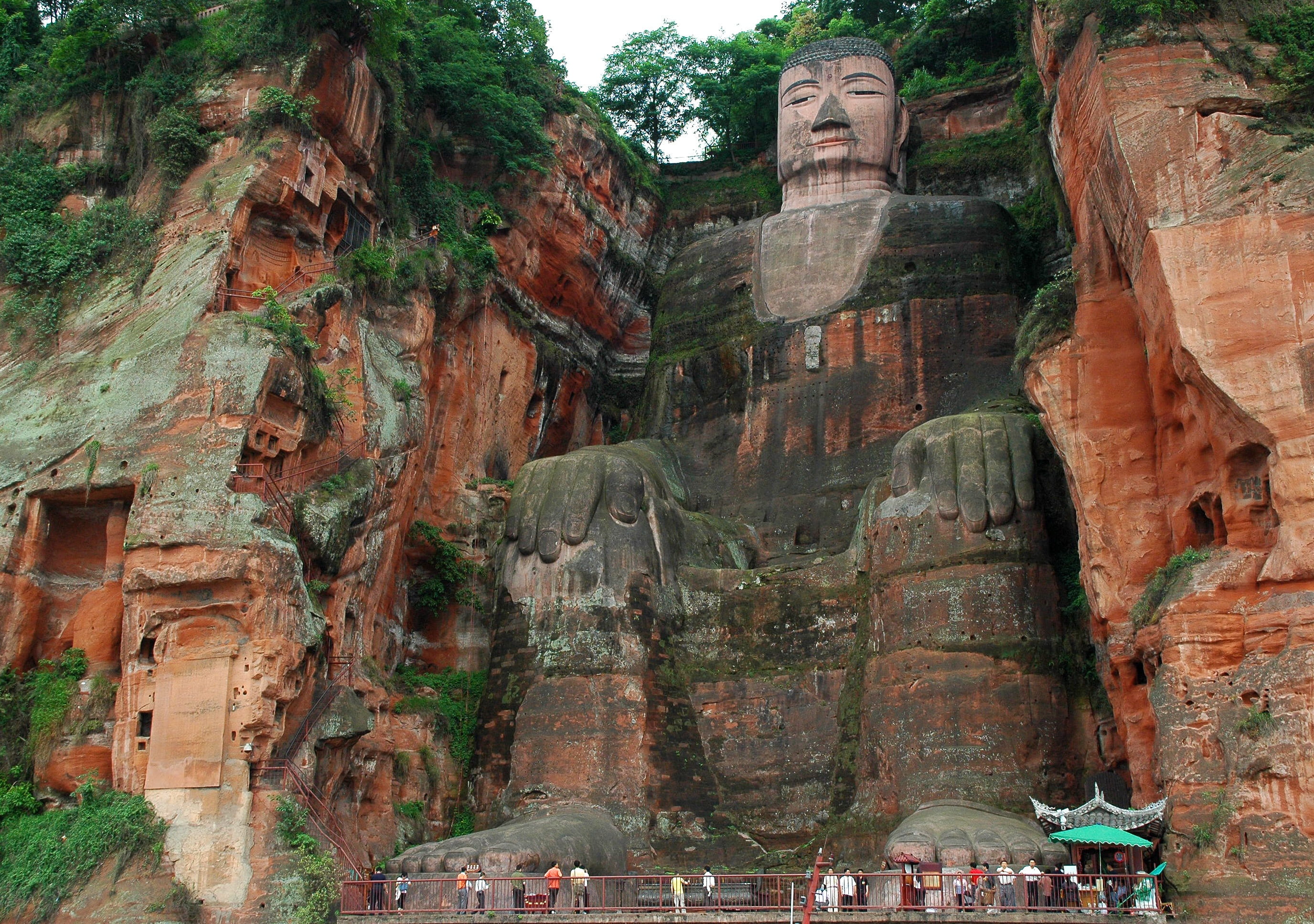 art and craft, low angle view, outdoors, giant, male likeness, ancient civilization, belief, china, rock formation, solid, nature, architecture, spirituality, HD Wallpaper