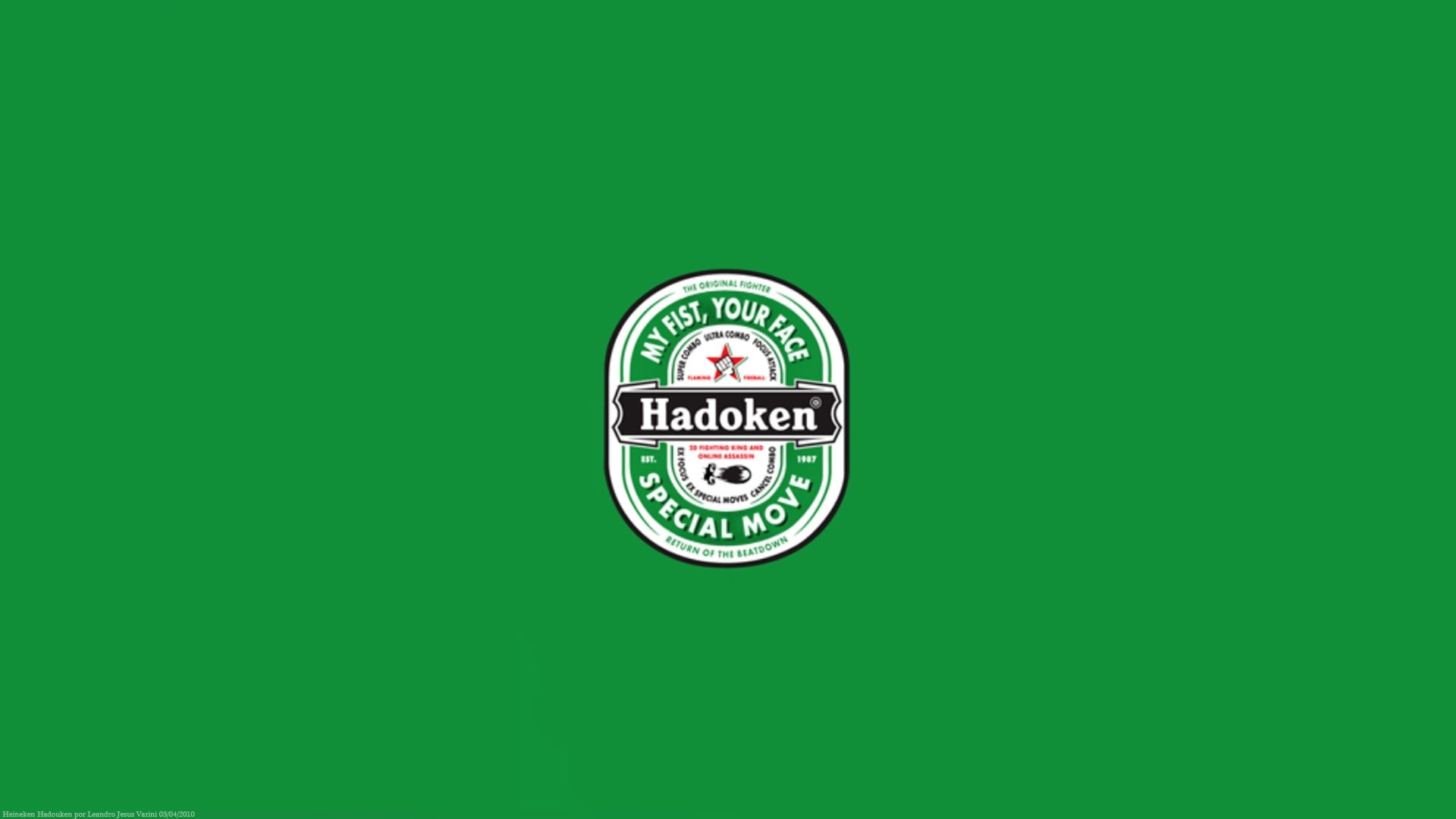fighter, heineken, hd, street fighter, spoof, video, 1080P, games, art, street, hadouken, HD Wallpaper