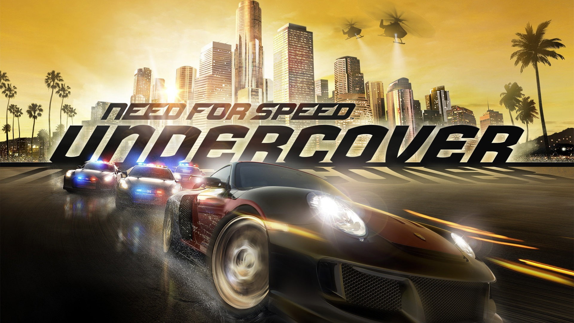 outdoors, sky, road, night, motion, 1080P, blurred motion, city, car, Need for Speed: Undercover, architecture, speed, skyscraper, building exterior, office building exterior, HD Wallpaper