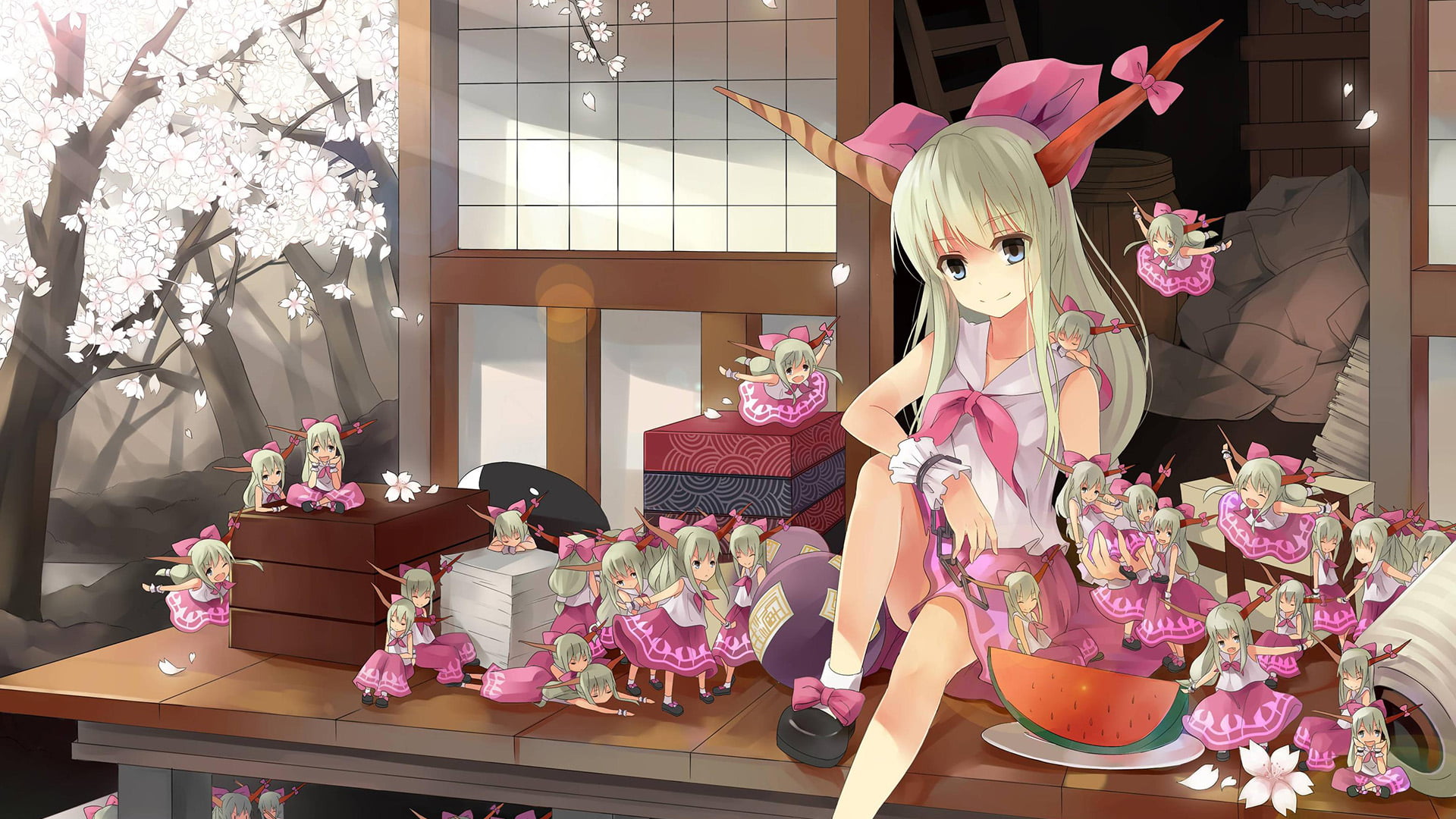cake, cute, cheerful, representation, attractive, still life, anime, smiling, pink color, joy, christmas, lifestyle, holiday, person, adult, freshness, HD Wallpaper