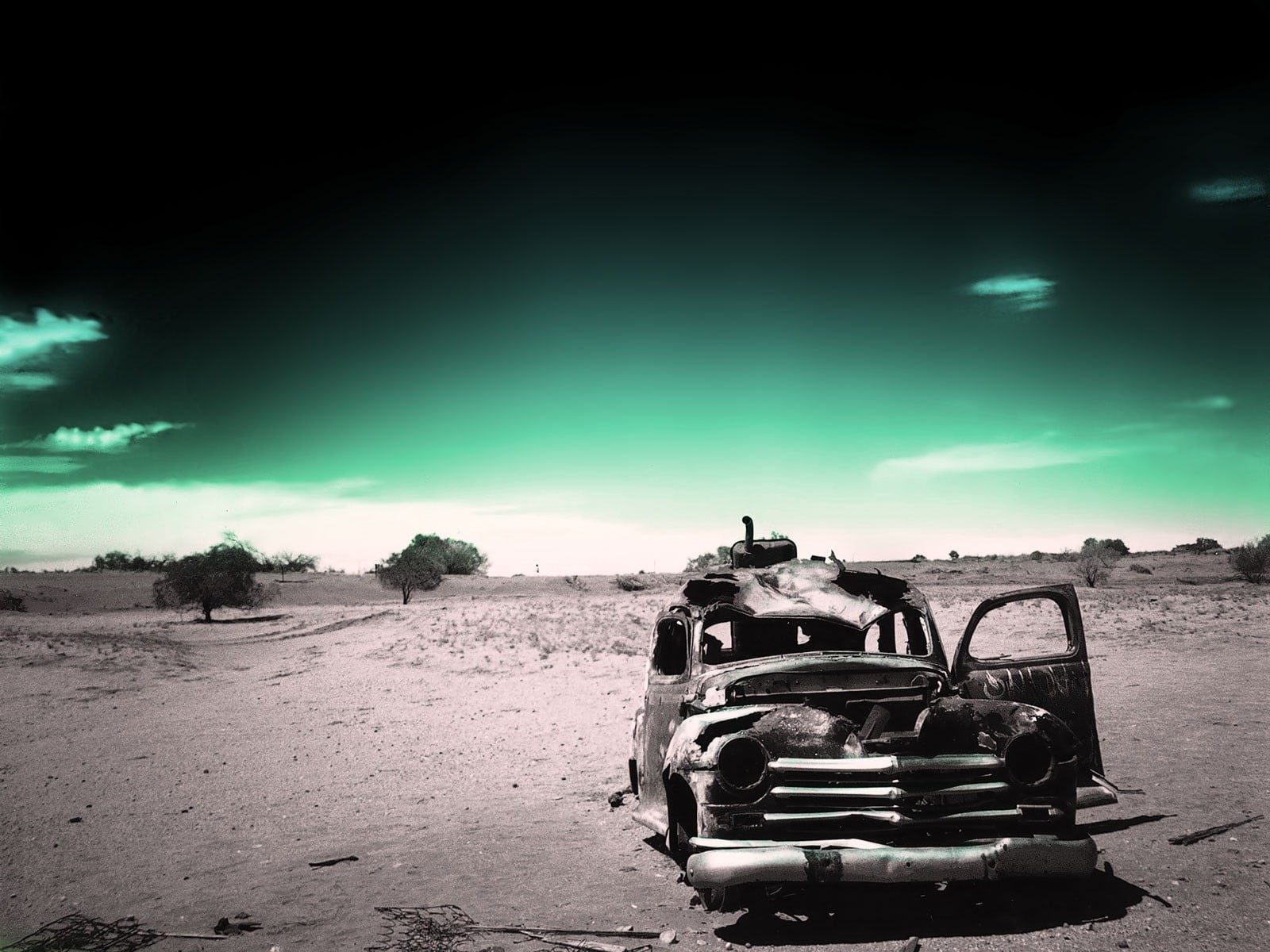 copy Space, sunlight, Saitoti, pick-up Truck, 4x4, driving, car, past, sky, fatigue, classic, travel, old, street, desert, rusty, black And White, machine, HD Wallpaper