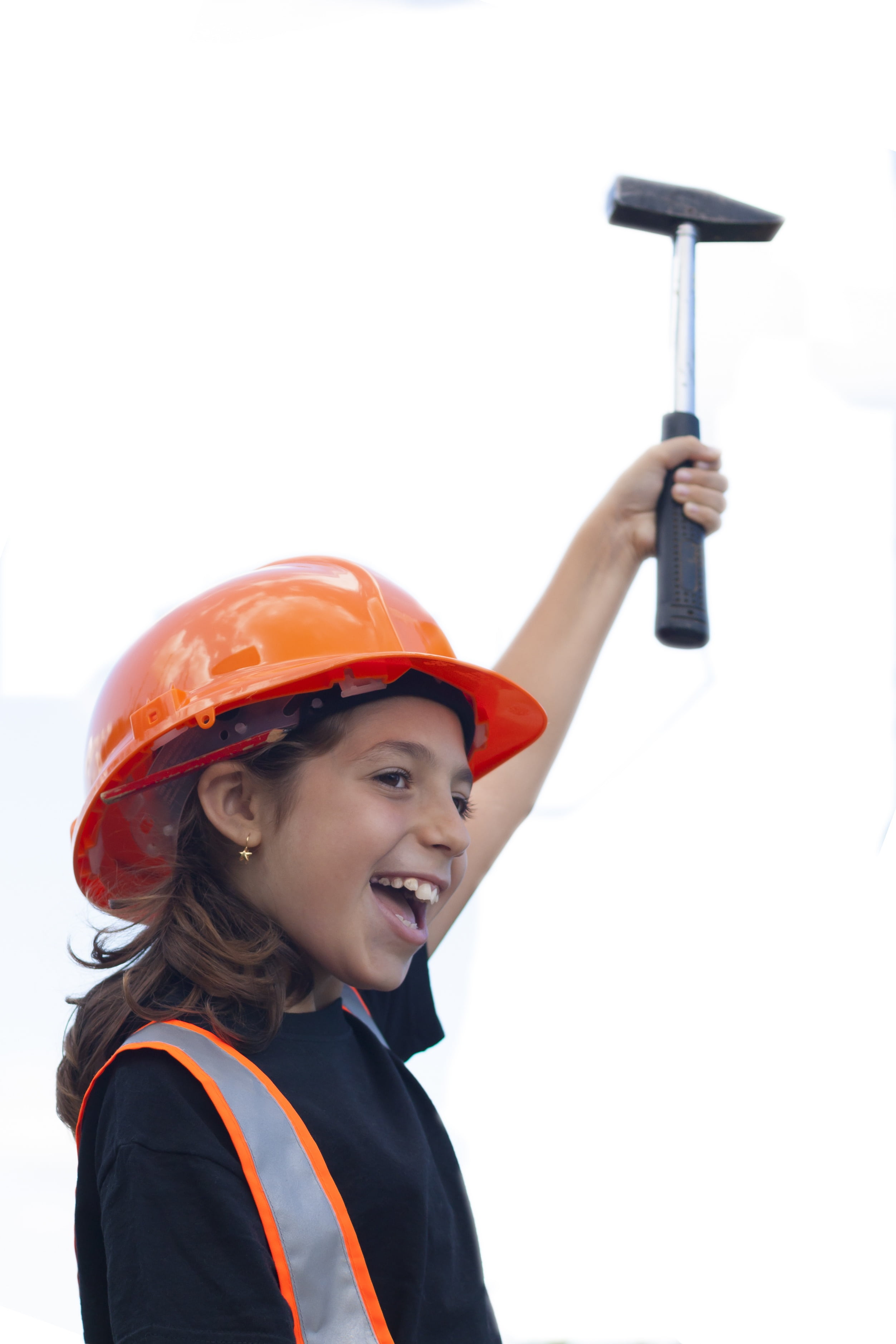 copy space, worker, project, shipyard, cut out, dom, smiling, security, looking, white background, hat, work helmet, protective workwear, studio shot, helmet, Phone HD Wallpaper