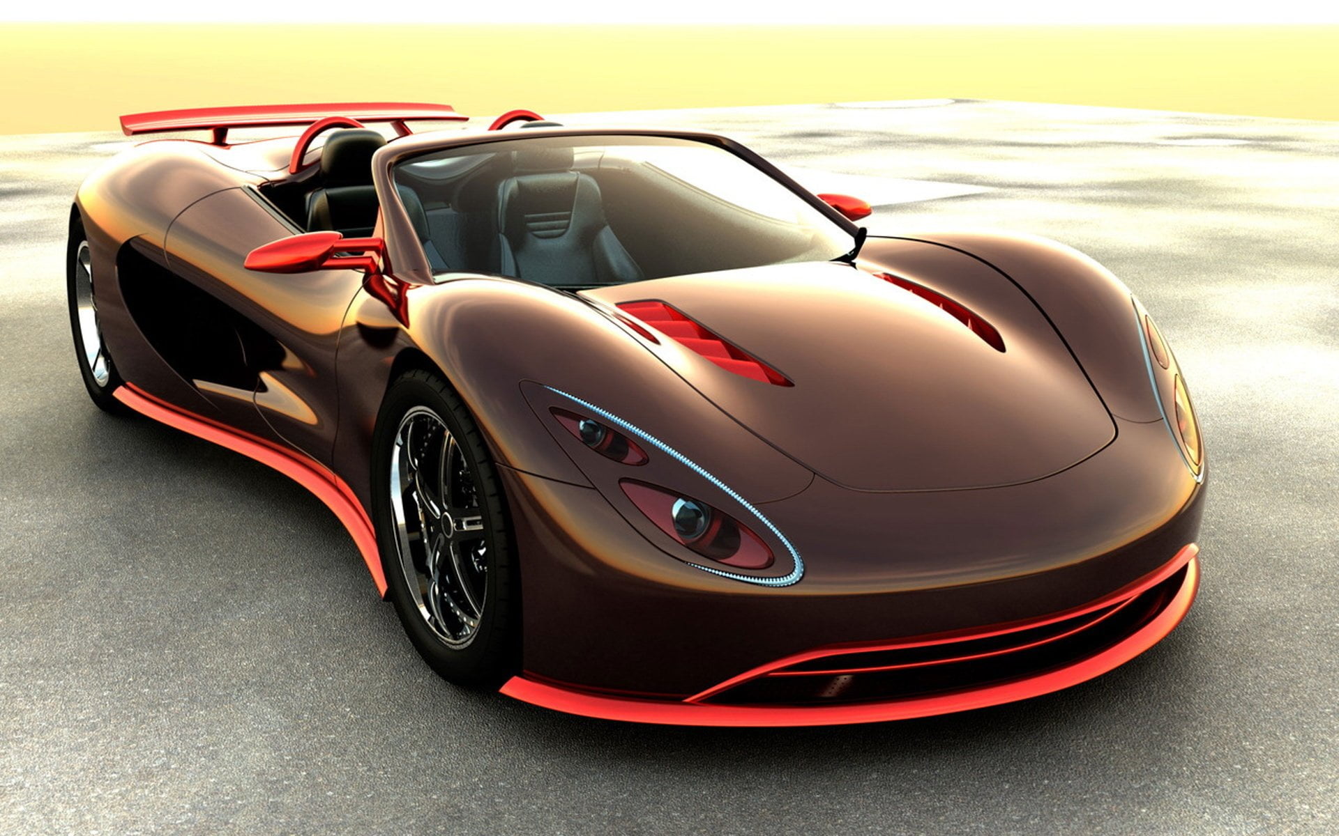 Ronn Scorpion, tire, motor vehicle, luxury, transportation, shiny, racecar, red, wealth, road, vehicle, no people, outdoors, land vehicle, day, black, wheel, HD Wallpaper