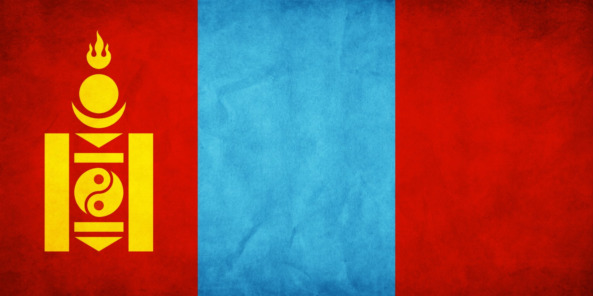 sign, building exterior, copy space, outdoors, door, 1080P, restaurant, blue, colored background, day, Flag Of Mongolia, close-up, red, architecture, Flags, HD Wallpaper