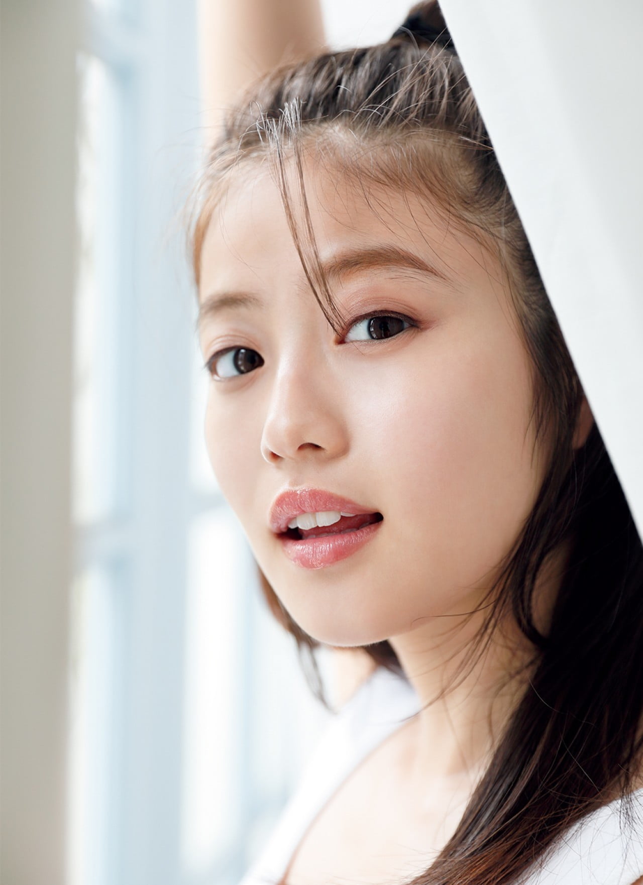 Mio Imada, face, dark hair, model, women, 720P, Asian, Phone HD Wallpaper