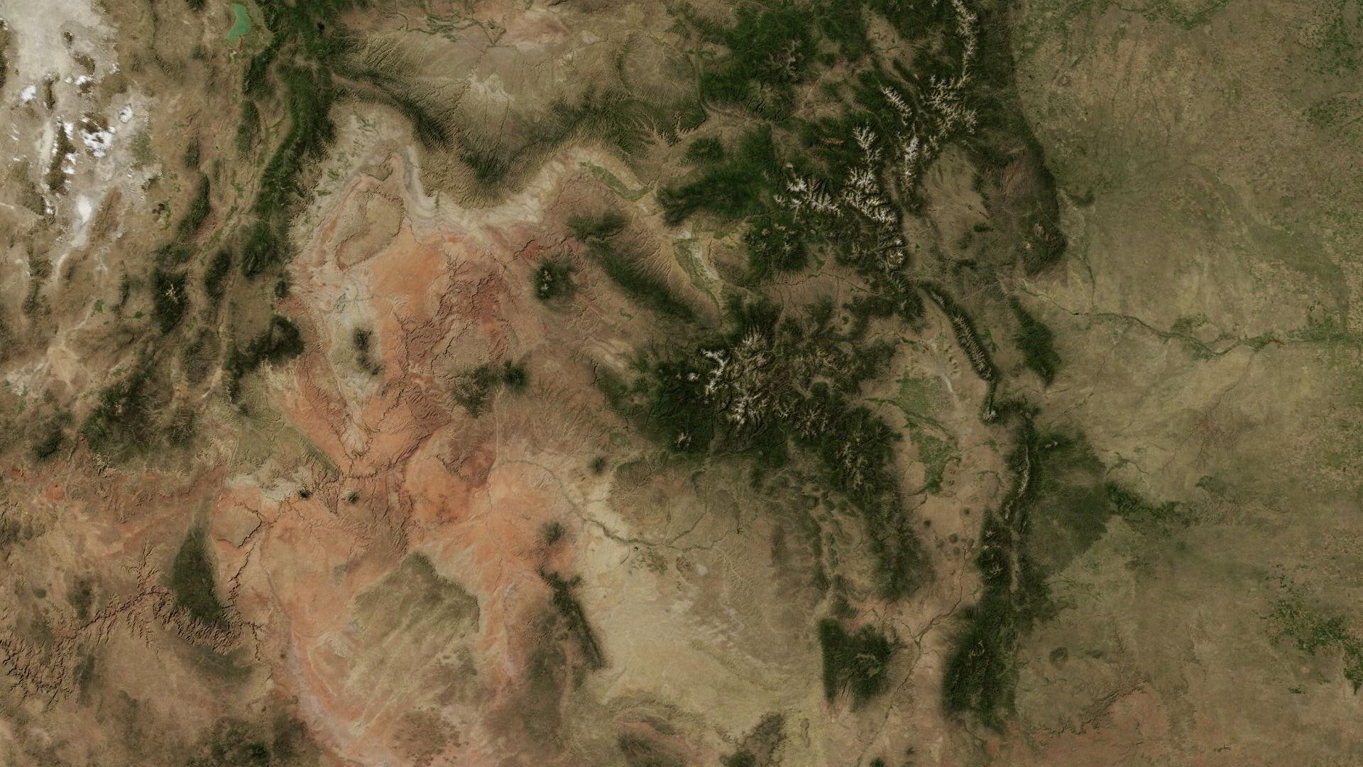 aerial, white, desert, textile, western, usa, green, sand, dirt, mountains, 3d and abstract, 1080P, HD Wallpaper