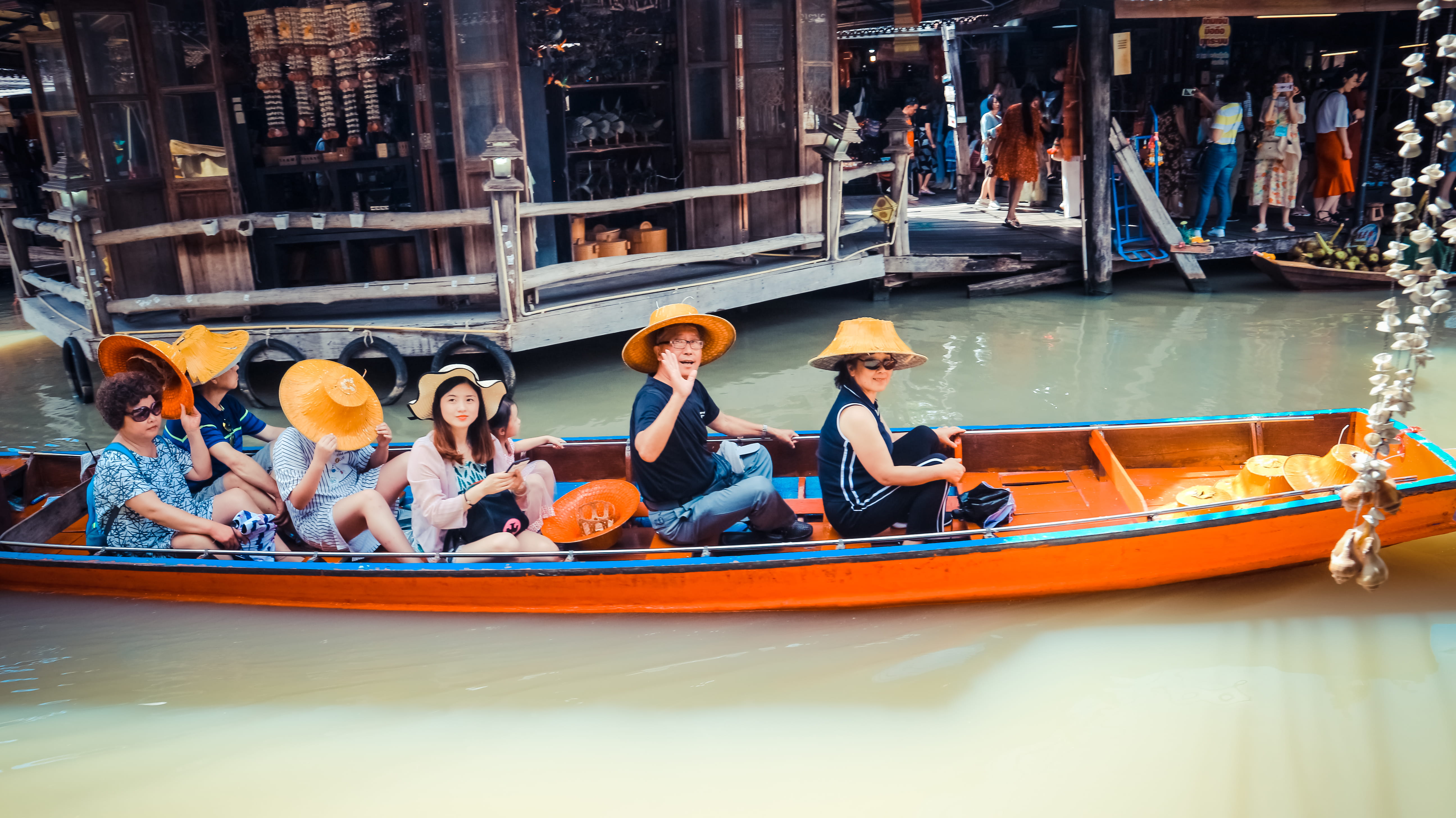 sitting, nautical vessel, casual clothing, group, real people, architecture, mode of transportation, enjoyment, people, watercraft, men, togetherness, hats, HD Wallpaper