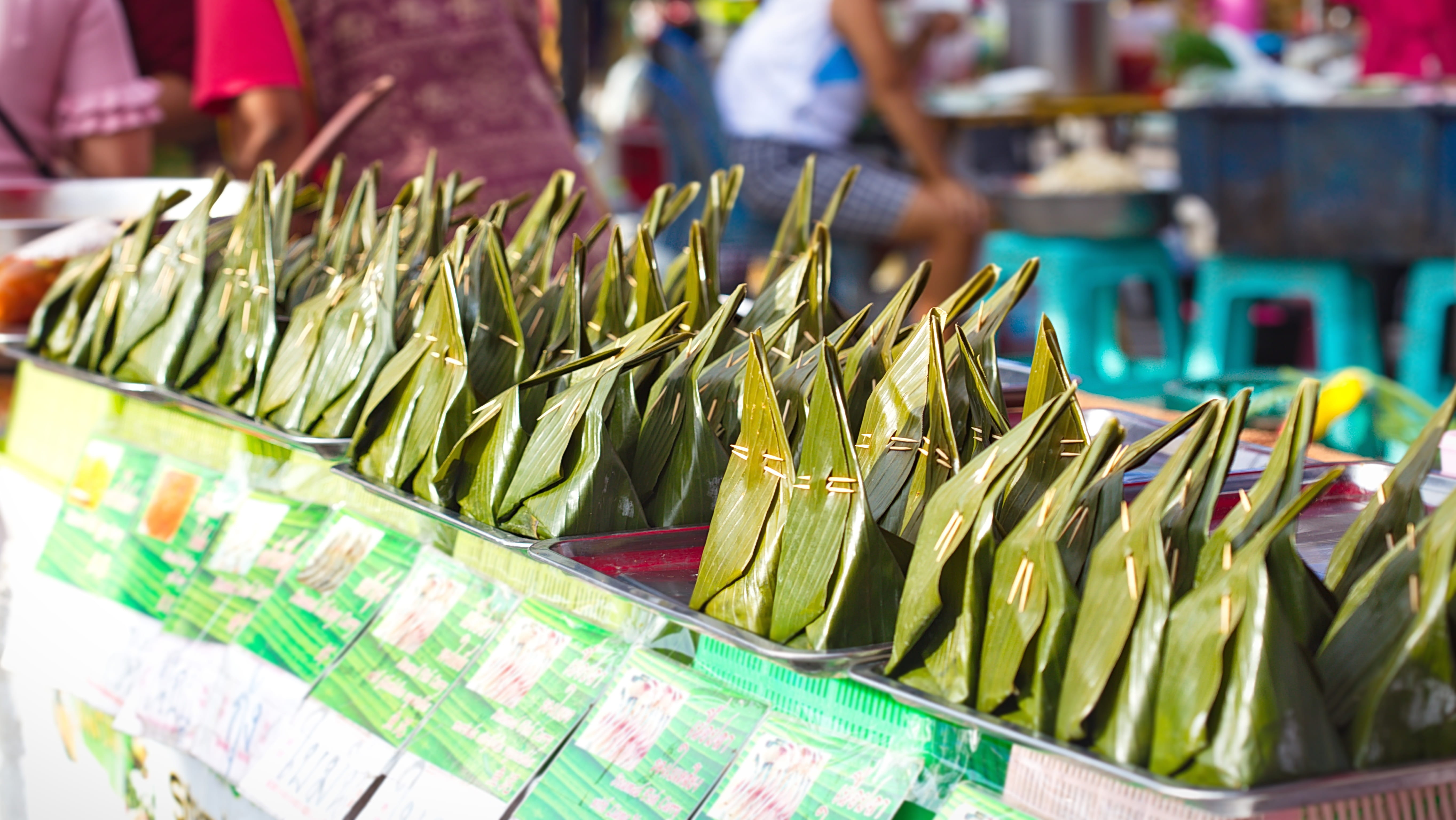 for sale, in a row, culture, green color, large group of objects, eating, delicious, 5K, selective focus, container, eat, sweet, sell, asian, thailand, HD Wallpaper