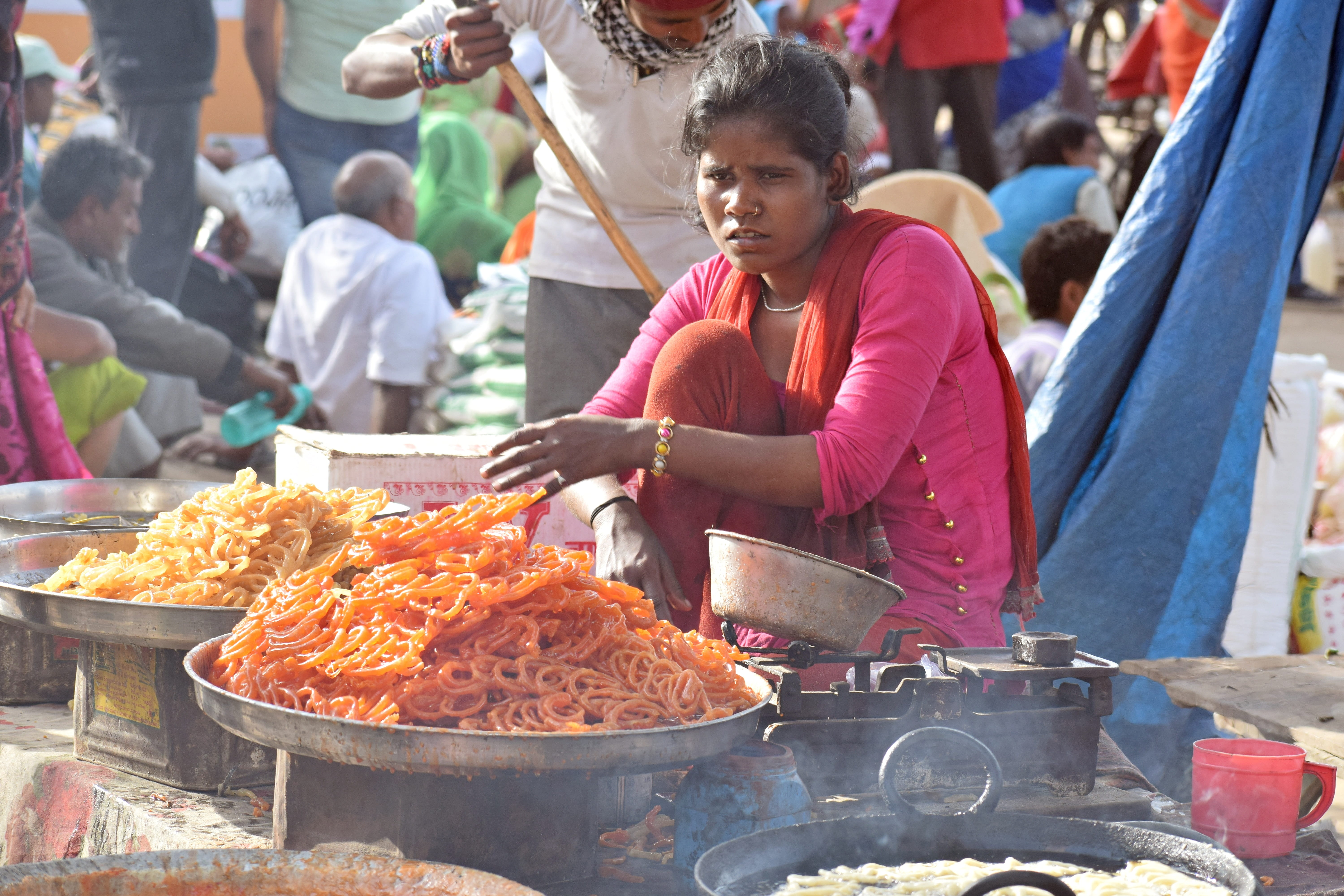 day, choice, real people, focus on foreground, business, selling, nature, india, street food, seller, sweet, sale, market vendor, shop, asian, street market, HD Wallpaper