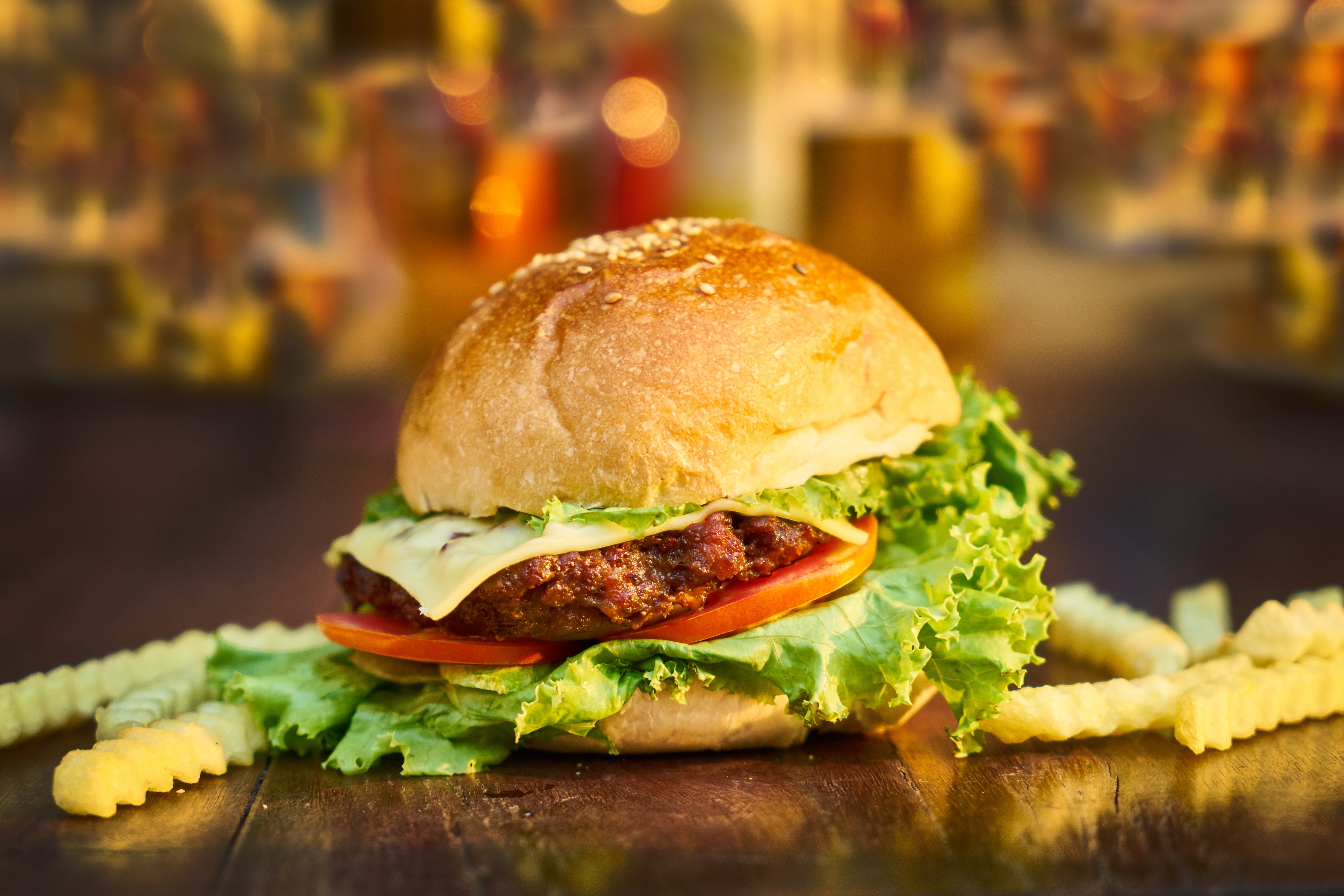 meal, vegetable, focus, bunch, freshness, food and drink, ready-to-eat, fries, bread, sesame, steak, unhealthy eating, hamburger, fast food, 5K, healthy eating, HD Wallpaper