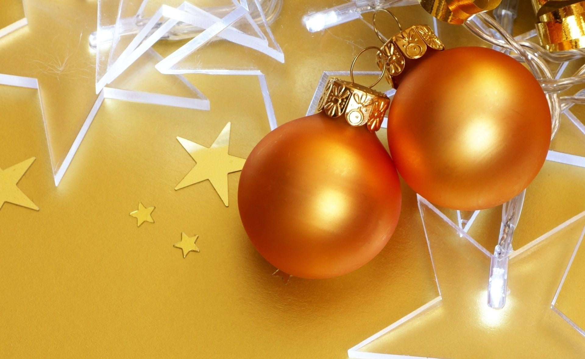 orange, no People, silver colored, ornate, celebration event, balloons, season, ribbon, stars, holiday, decor, attributes, symbol, two, christmas decorations, HD Wallpaper