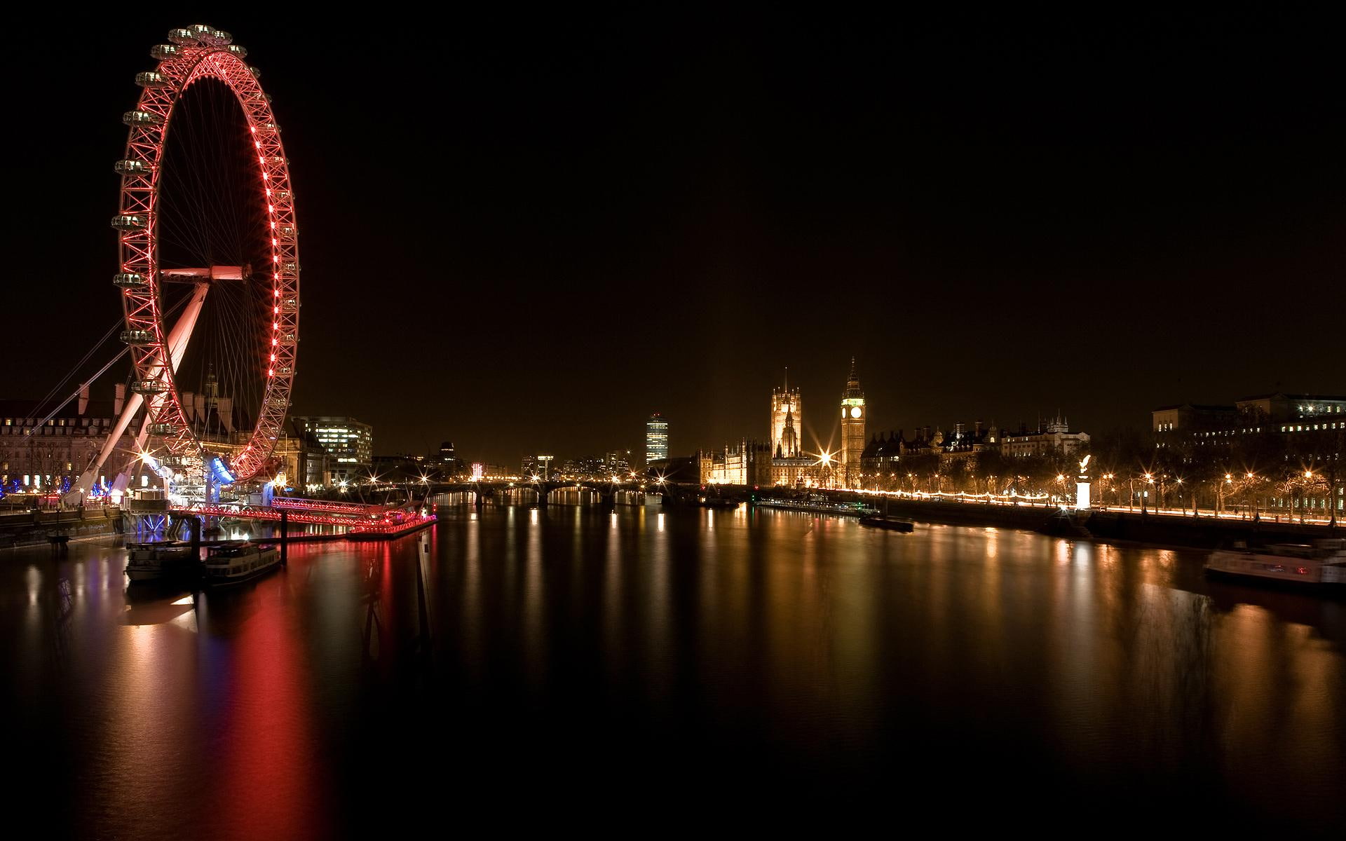wheel, ferris, 1080P, travel and world, london, HD Wallpaper