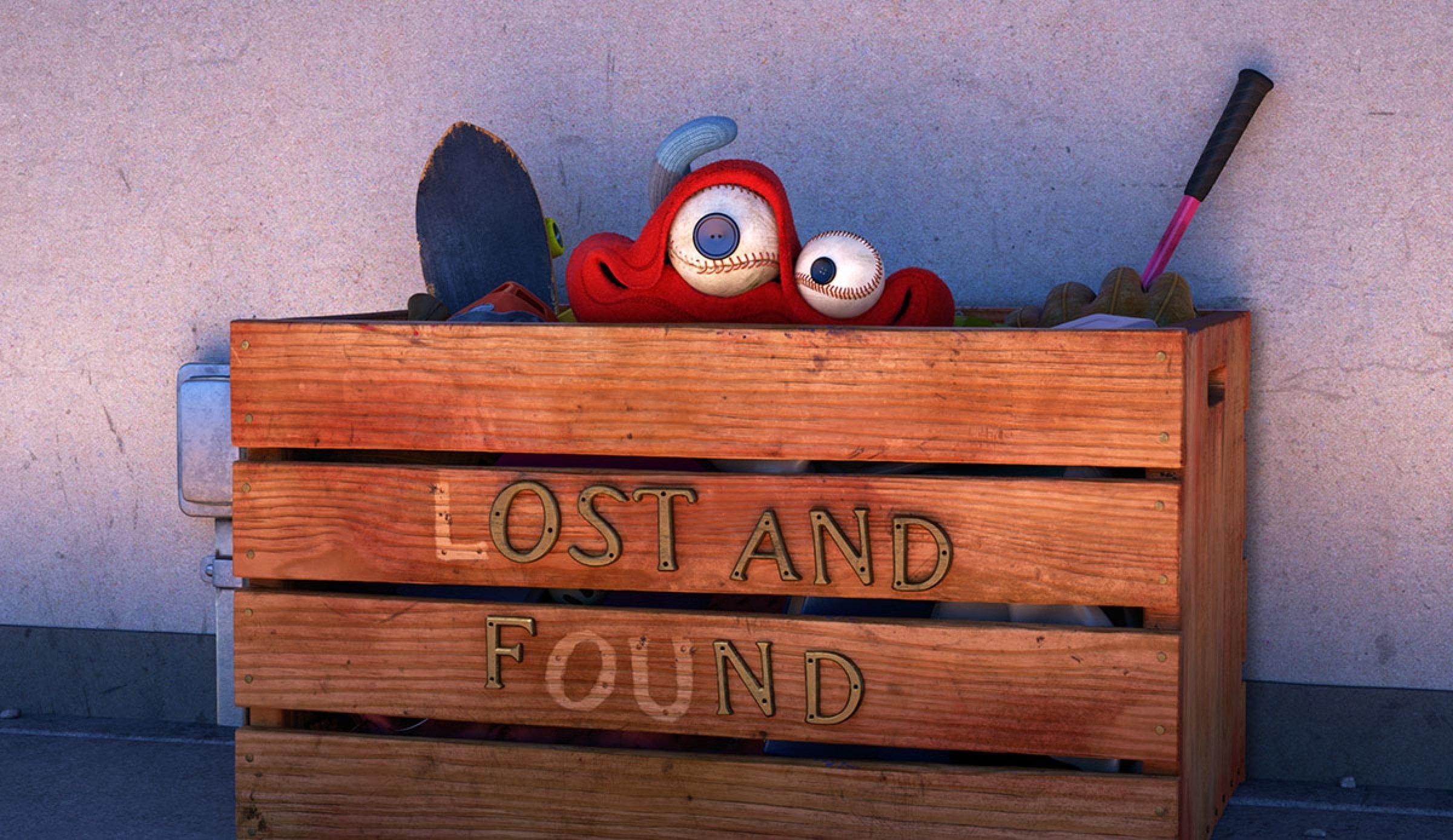 communication, wall - building feature, movie, eyes, craft, indoors, architecture, animal representation, wood - material, LOU (2017), box, lou, representation, HD Wallpaper