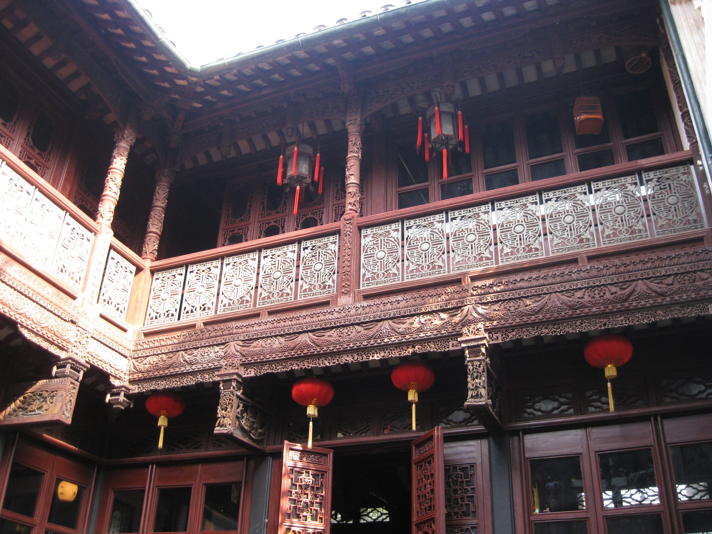non-western script, outdoors, china wind, window, building exterior, chinese lantern, place of worship, cultures, architecture, famous Place, ornate, east Asian Culture, HD Wallpaper
