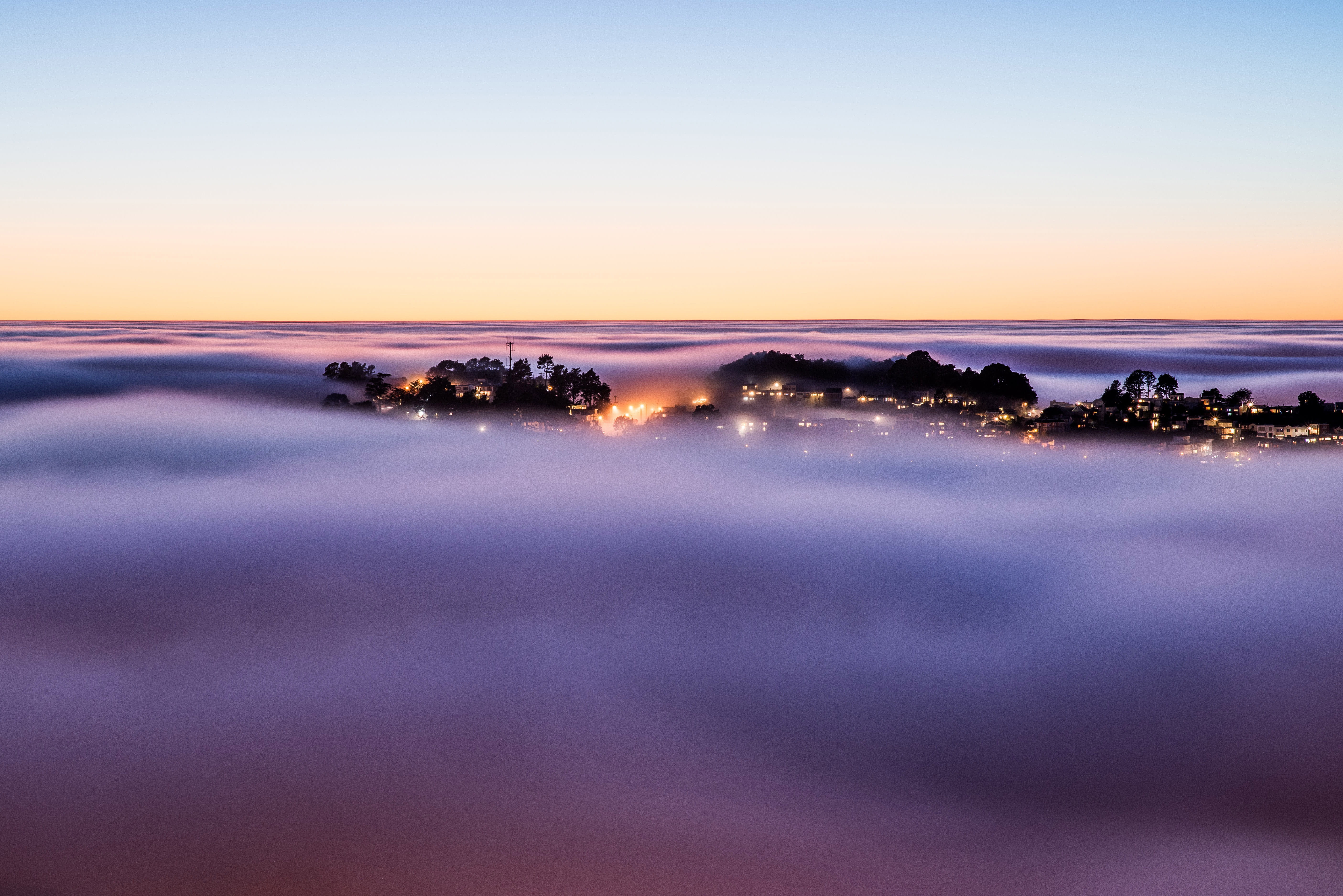 tranquility, land, sunset, san, blue, cloud - sky, sky, California, long exposure, rock - Object, tranquil scene, reflection, United States, public domain, HD Wallpaper