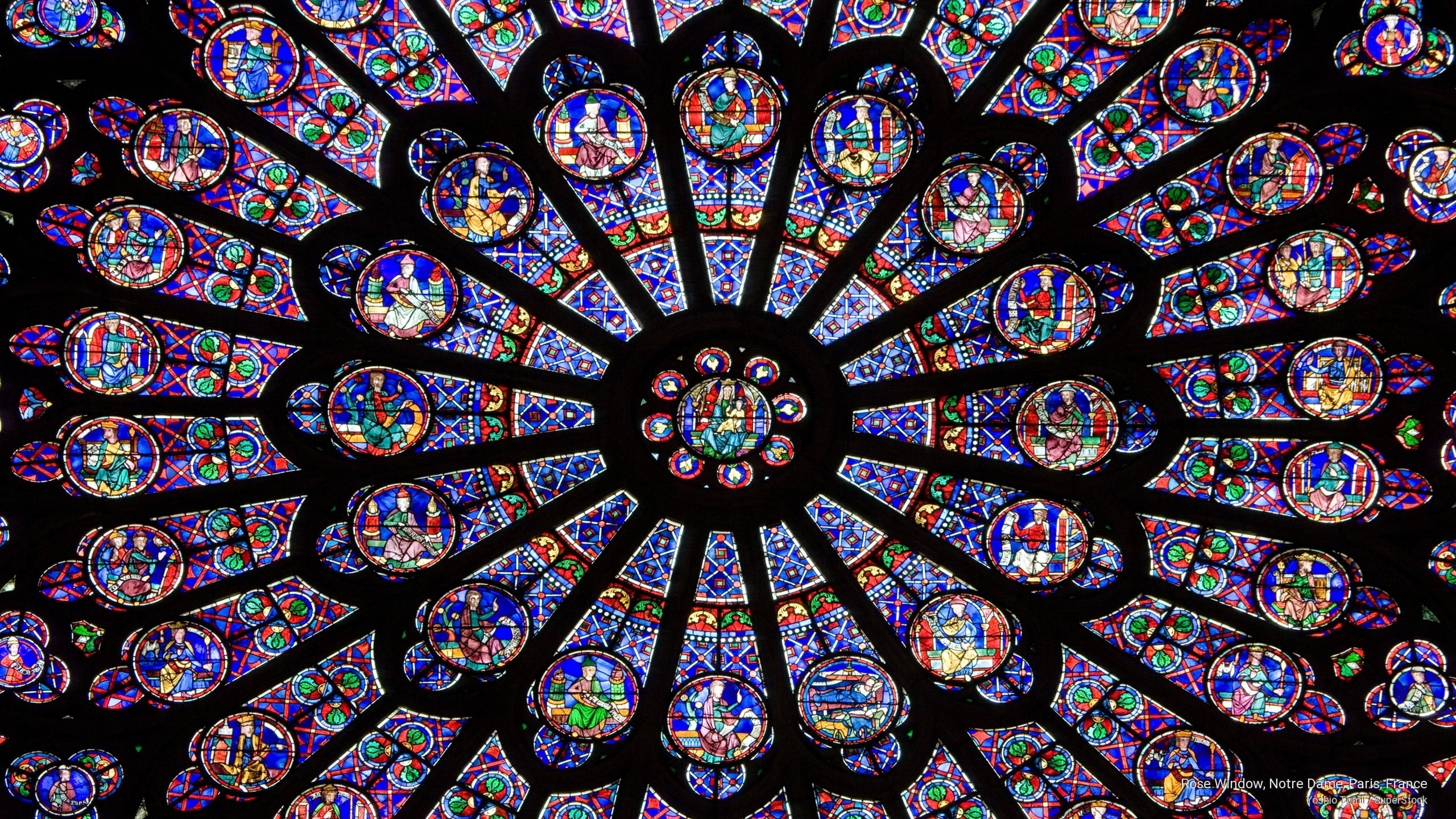 2K, france, Architecture, dame, notre, window, rose, paris, HD Wallpaper