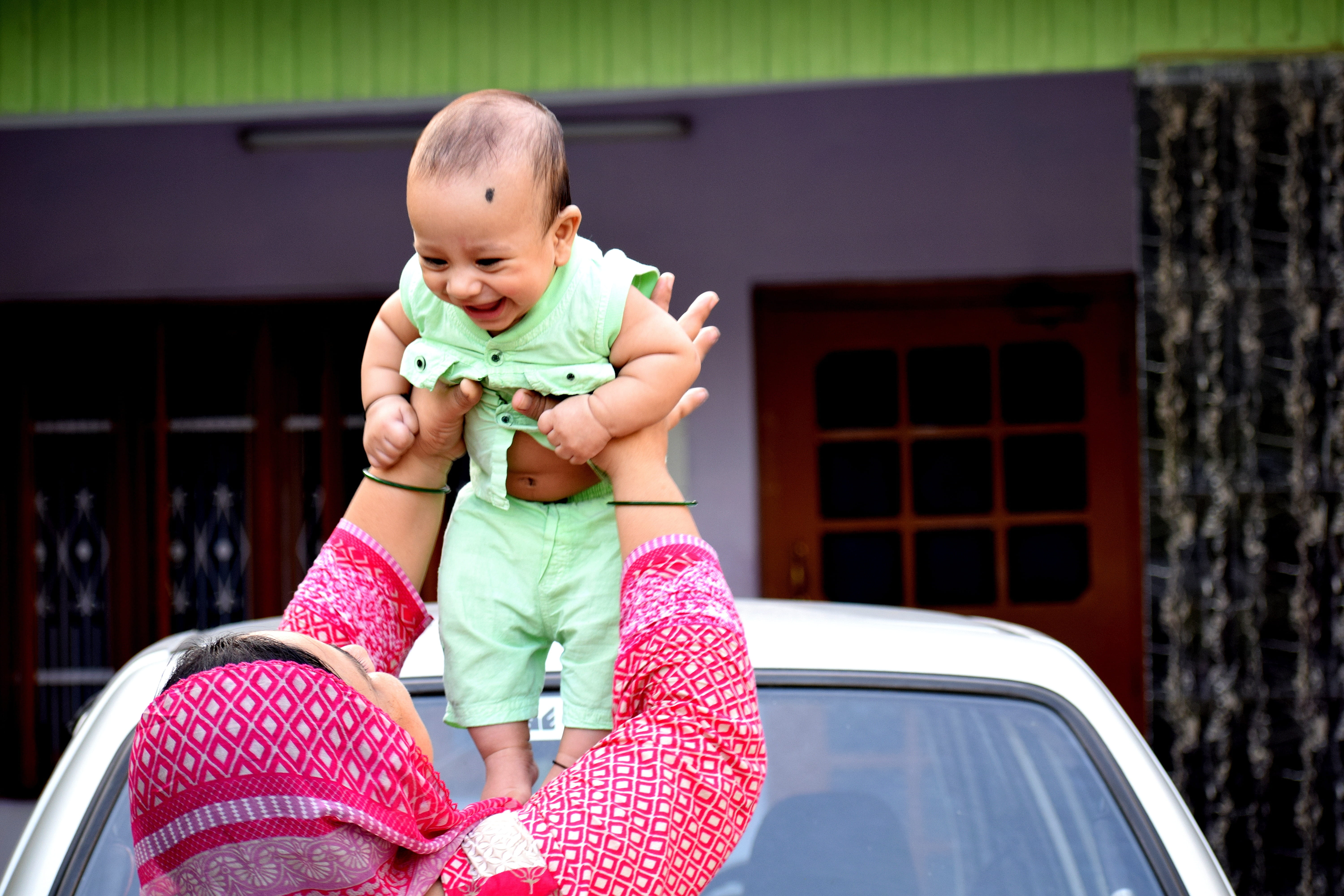 sweet, cheerful, caucasian, people, toddler, baby, child, laugh, infant, 5K, one person, baby boy, fun, adorable, motor vehicle, portrait, newborn, real people, HD Wallpaper