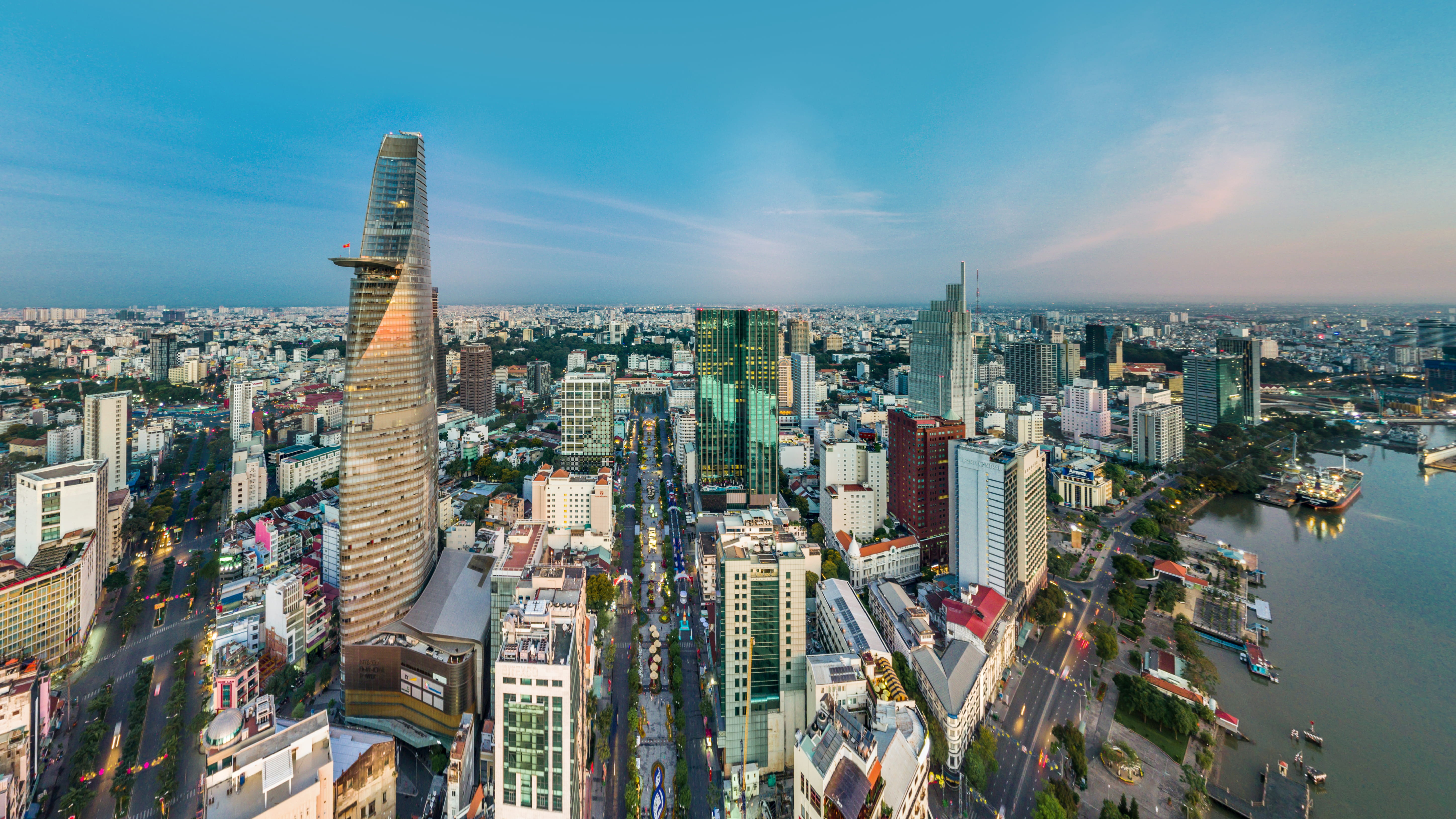 nature, photography, tall - high, urban, building exterior, aerial, skyline, water, building, high, cityscape, sky, financial district, crowded, daytime, HD Wallpaper