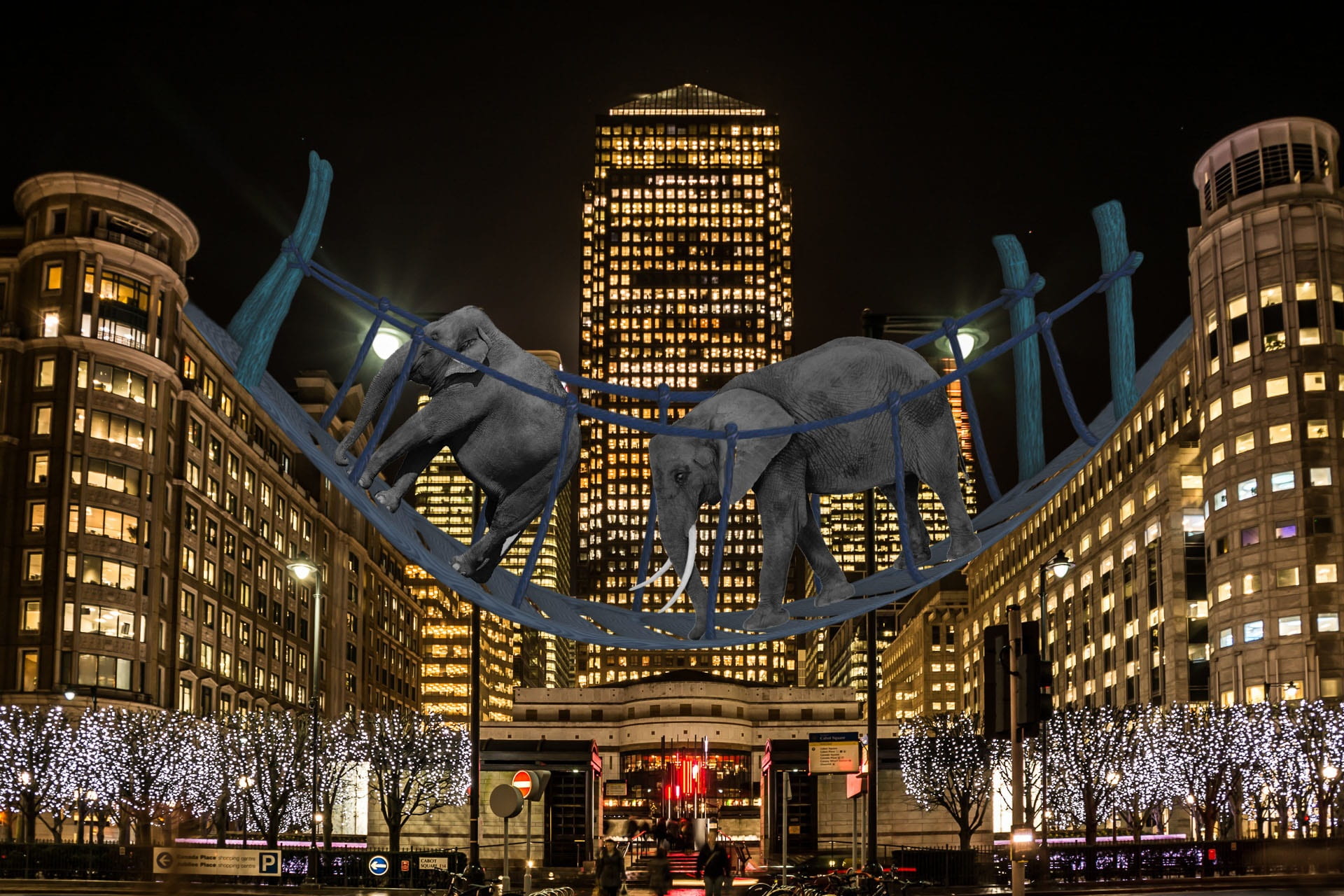 government, buildings, lights, low angle view, building exterior, decoration, city, travel destinations, built structure, show, elephant, 1080P, skyscraper, HD Wallpaper