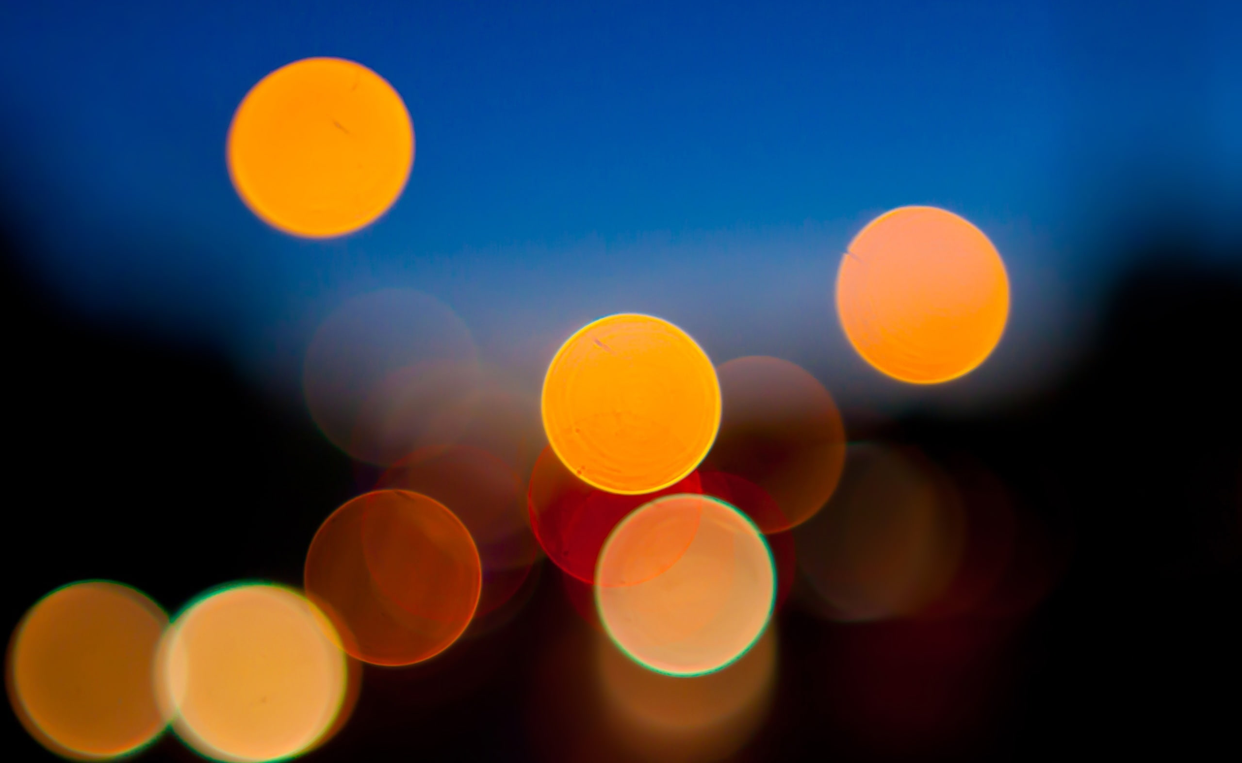 Toronto, multi colored, lighting equipment, light - natural phenomenon, night, sky, ontario, abstract backgrounds, Sunset, circle, glowing, orange color, HD Wallpaper