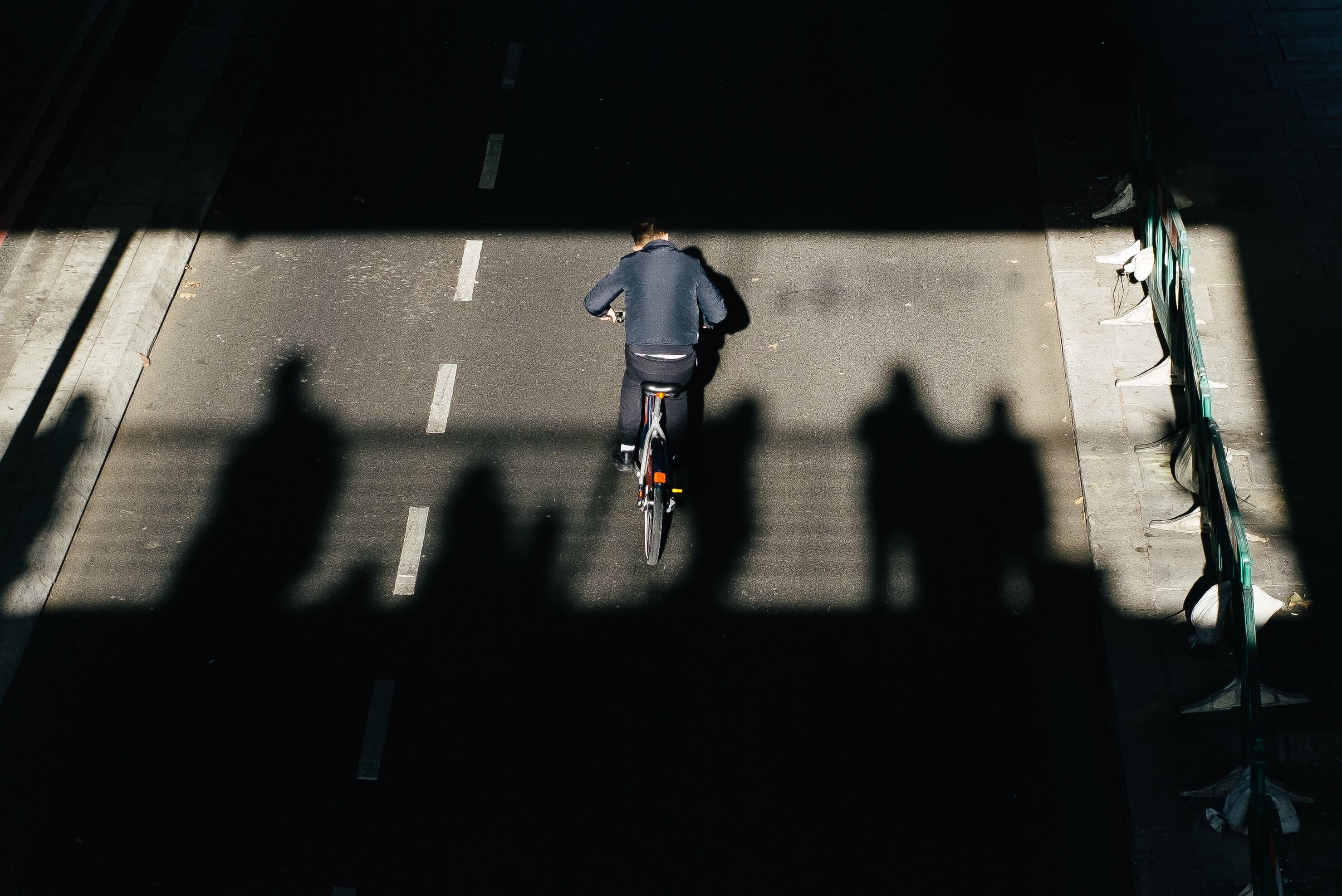 outdoor, architecture, 2K, bicycle, rear view, urban Scene, real people, silhouette, outdoors, guy, street, bike, adult, riding, shadow, blurred Motion, HD Wallpaper