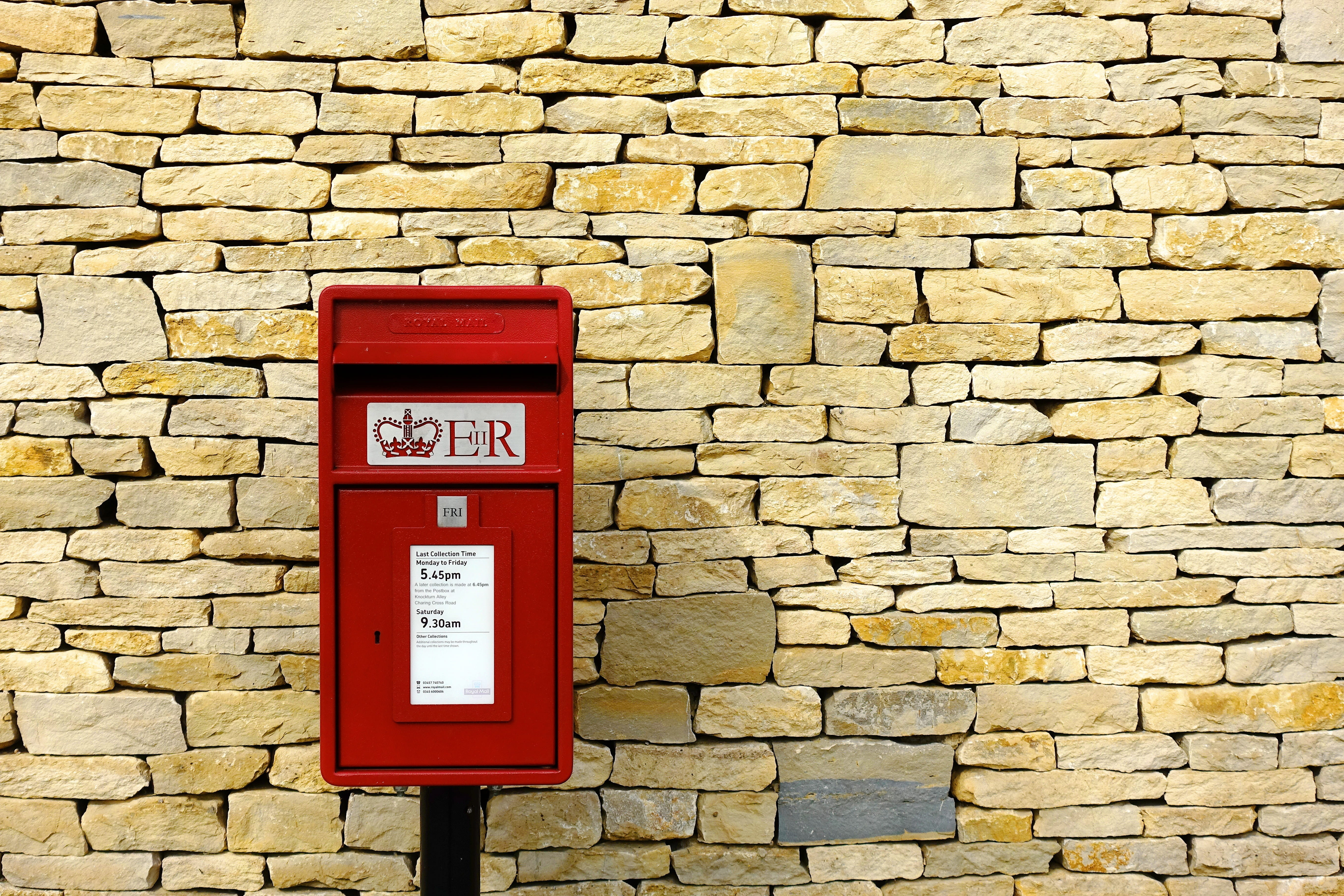 5K, delivery, architecture, dry, brick, western script, postage, built structure, stone, security, protection, beside, mail, british, postbox, britain, HD Wallpaper