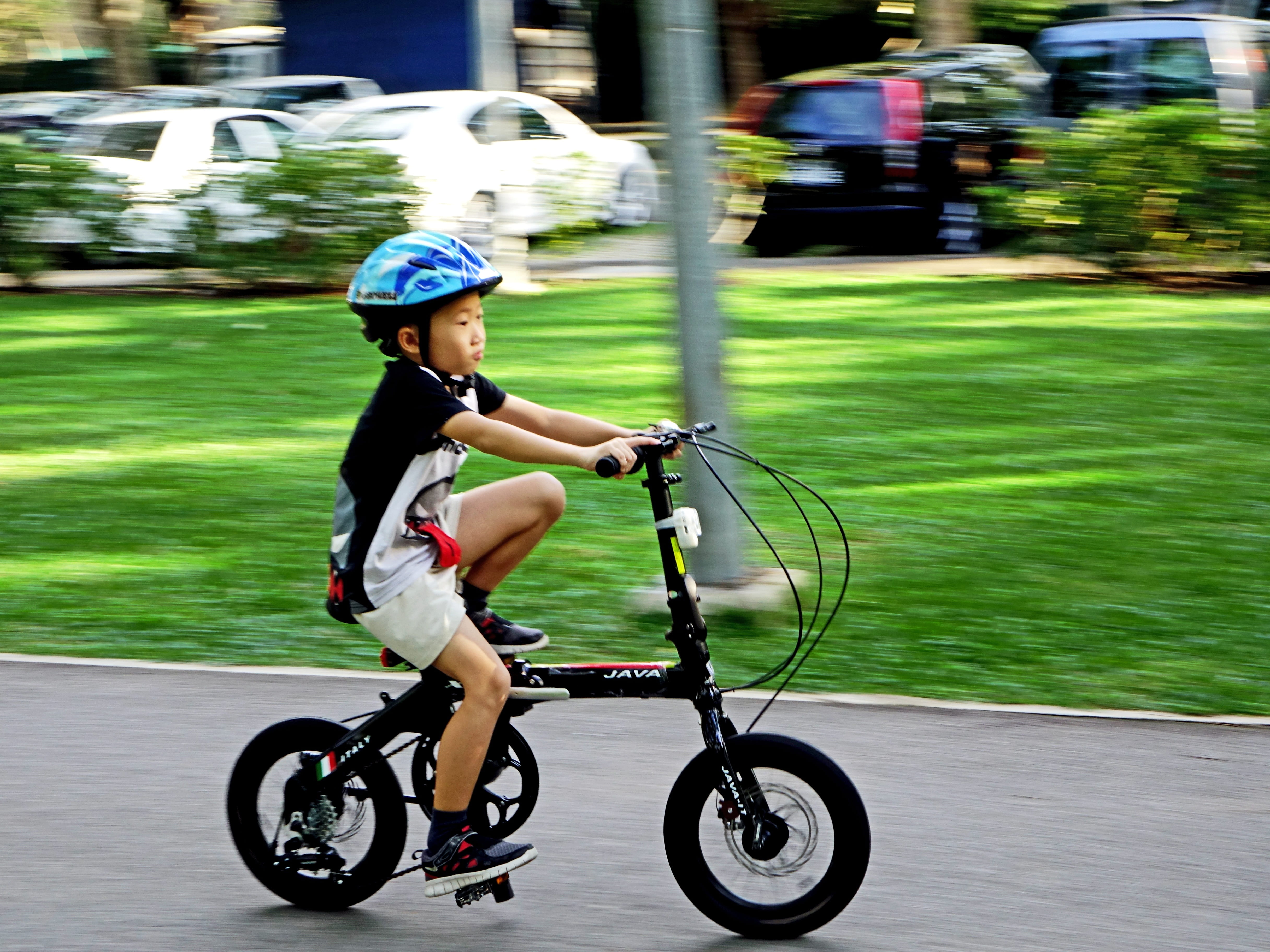 motion, boy, childhood, transportation, nature, kid, full length, leisure, leisure activity, real people, black, near, helmet, outdoor, 4K, road, riding, HD Wallpaper