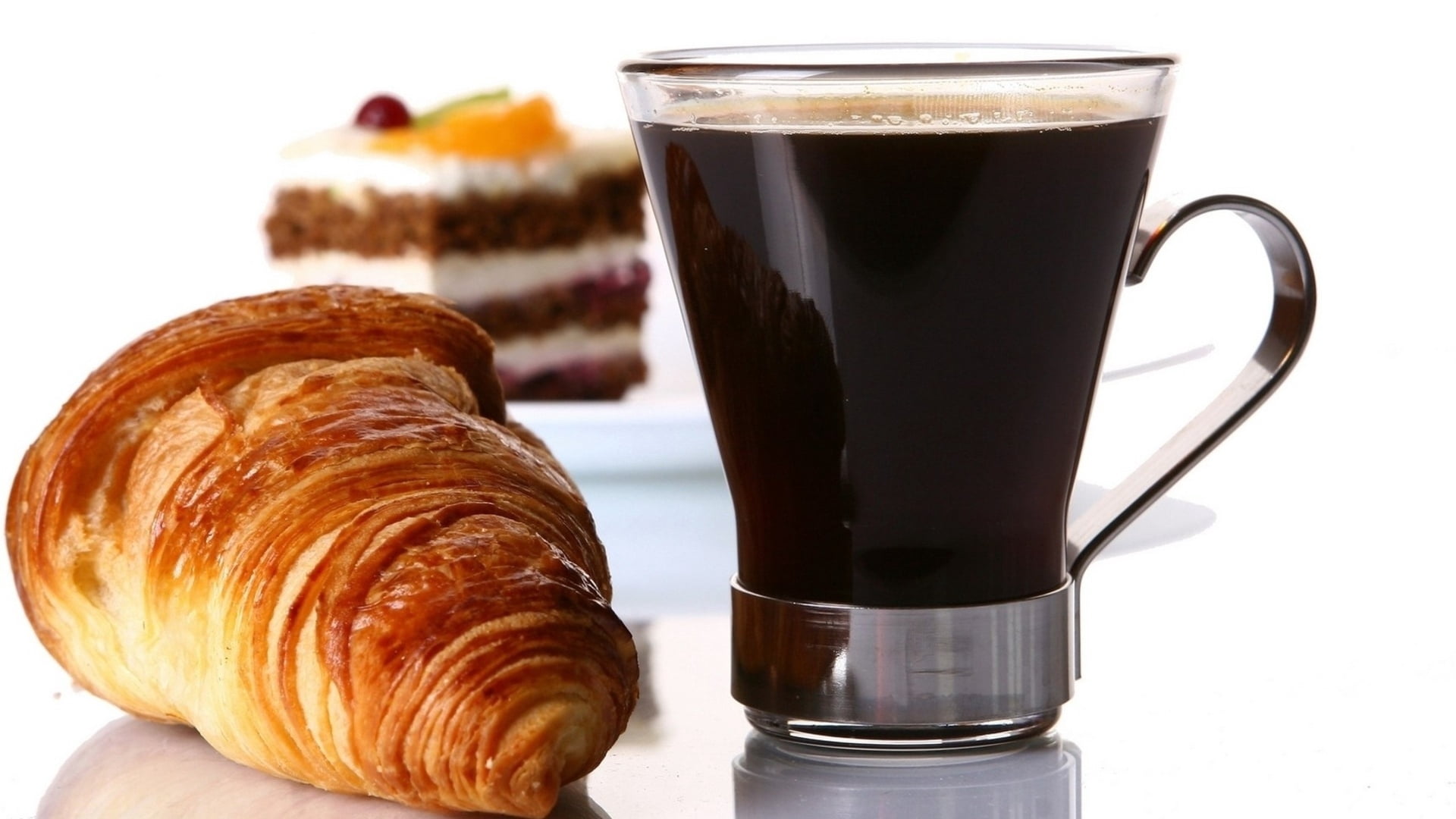 sweet Food, breakfast, still life, cafe, plate, baked, coffee Cup, pastry, chocolate, coffee, mug, bread, ready-to-eat, dessert, caffeine, snack, glass, HD Wallpaper