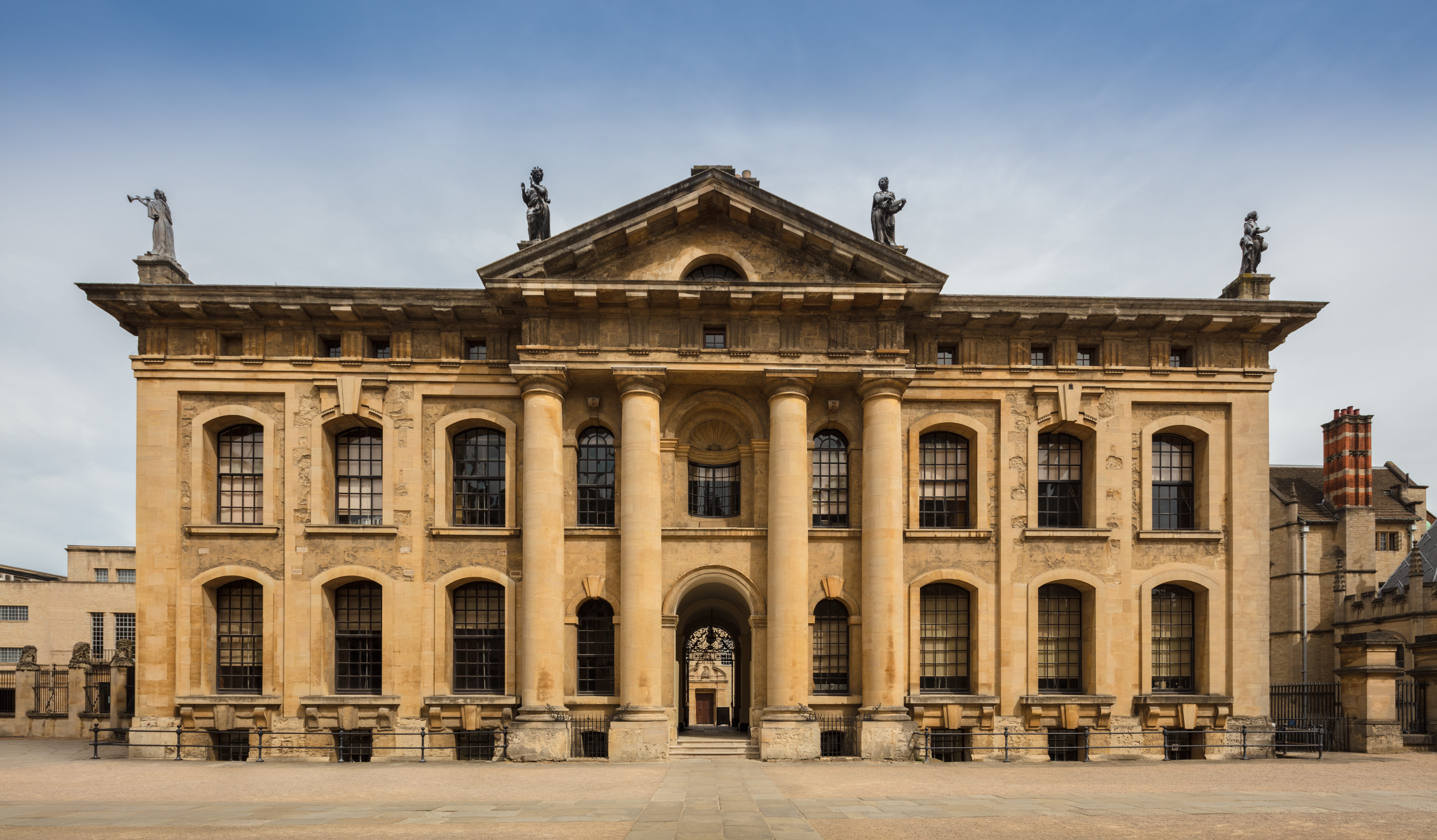 the past, 8k, exterior, united kingdom, 4k, sculpture, travel destinations, tourism, facade, travel, learn, arch, uni, clarendon building, educational, HD Wallpaper