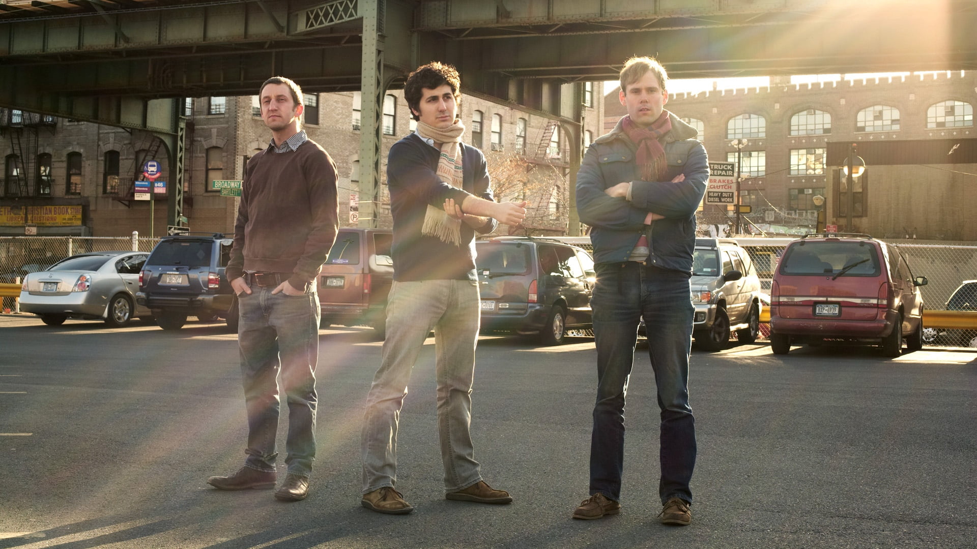 gray, s, men, band, street, transportation, black, males, young adult, adult, cars, lens flare, city street, sweatshirt, standing, mode of transportation, HD Wallpaper