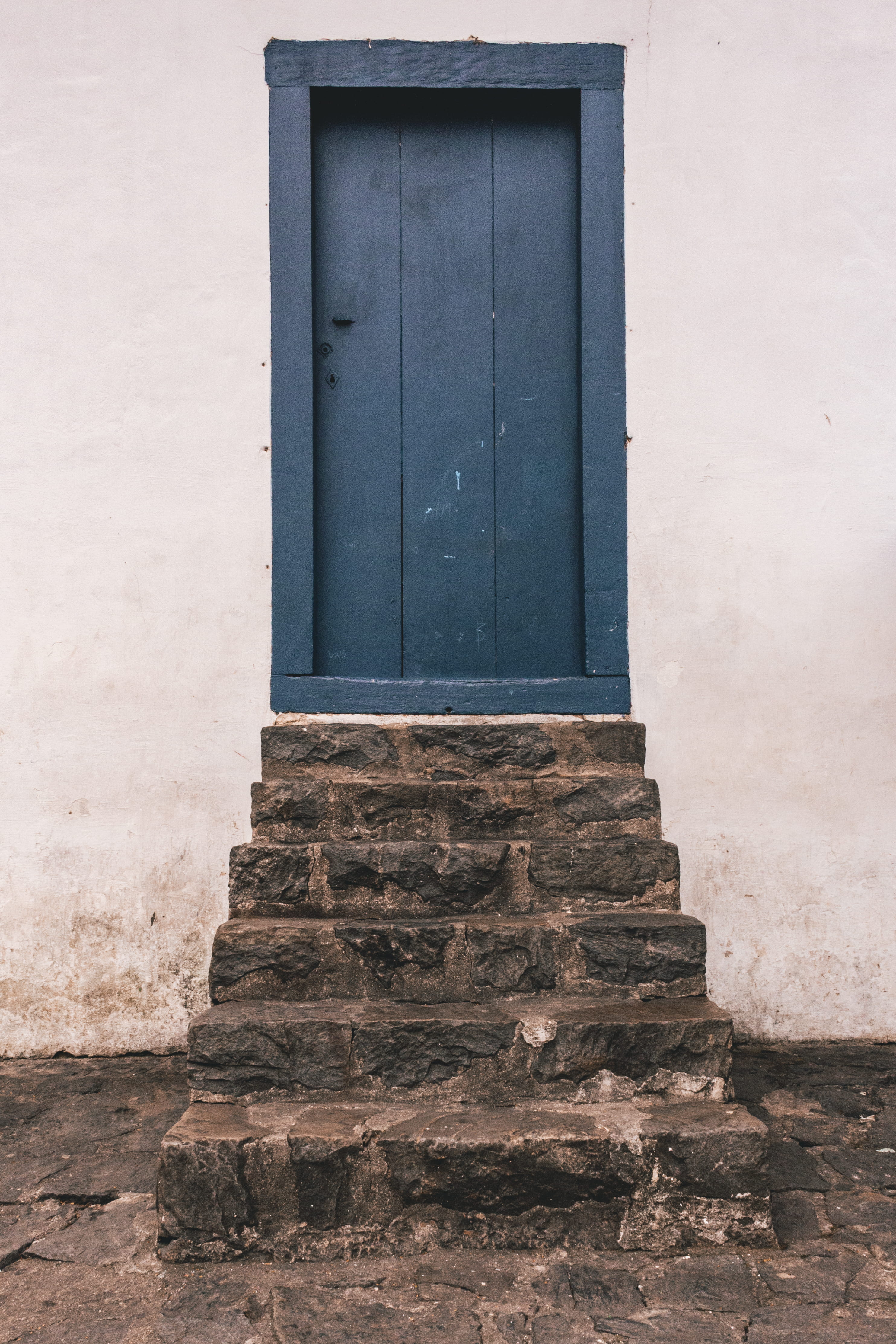 house, protection, building, safety, door, stone, entrance, home, exterior, stair, closed, 4K, cobblestone, pavement, wall, history, architecture, embu, Phone HD Wallpaper