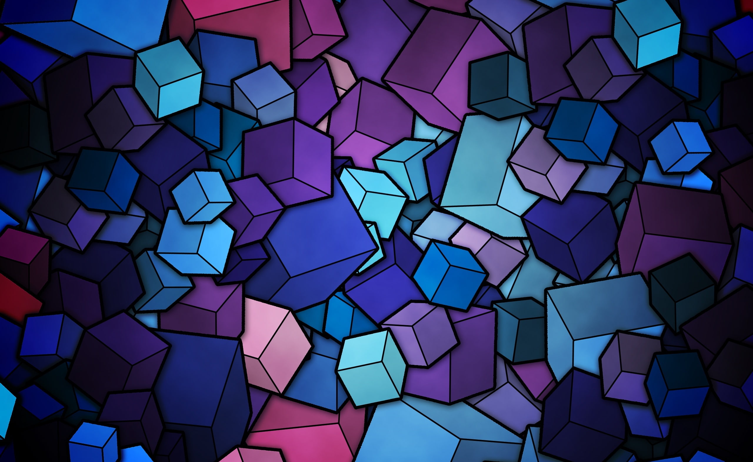 multi colored, hd, no people, Background, directly above, digital art, close-up, colored background, Vector Art, blue, multicolored, Abstract, HD Wallpaper