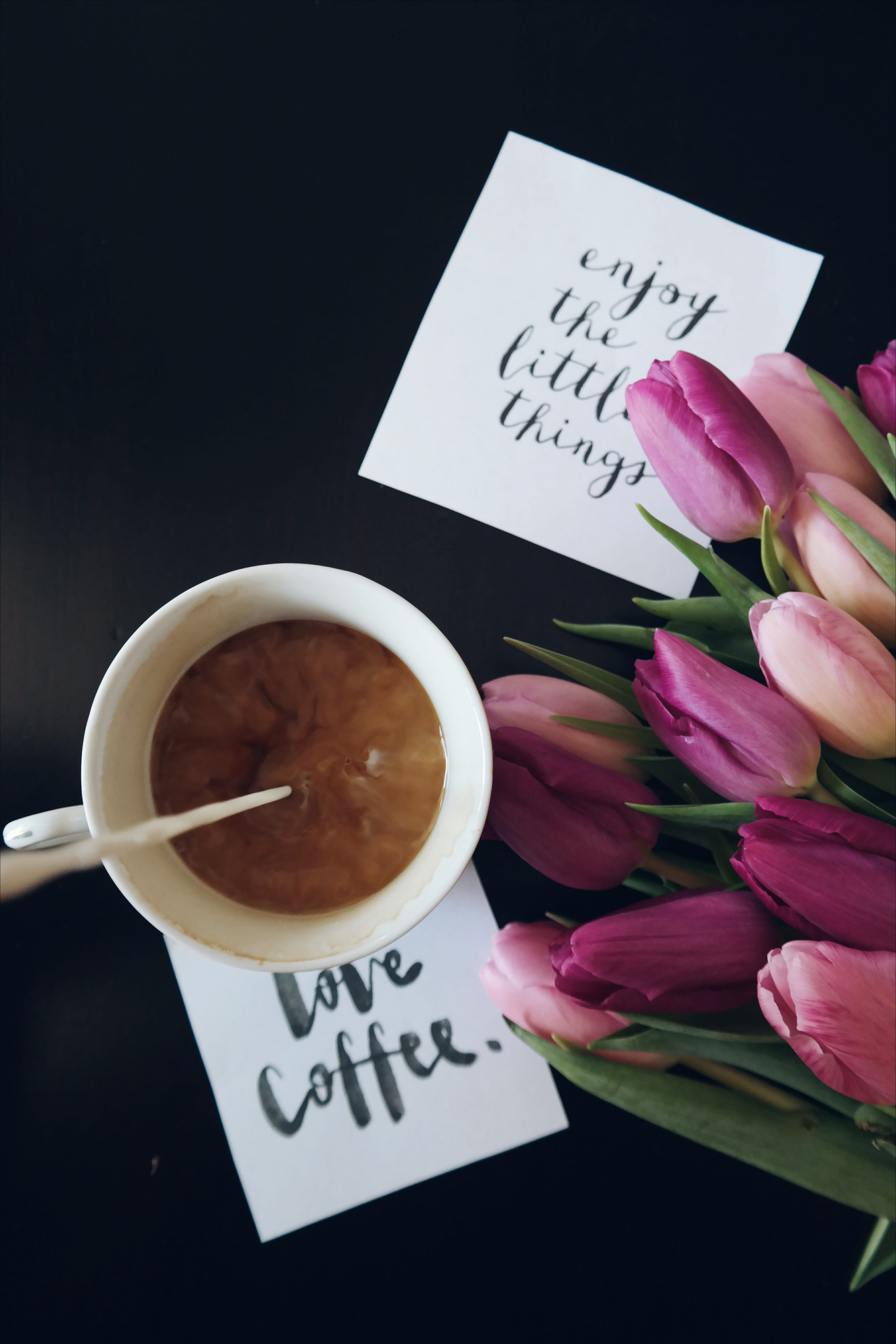 paper, cream, papers, communication, message, leaves, cup, drink, freshness, plant, flowering plant, caffeine, beauty in nature, text, cards, still life, Phone HD Wallpaper