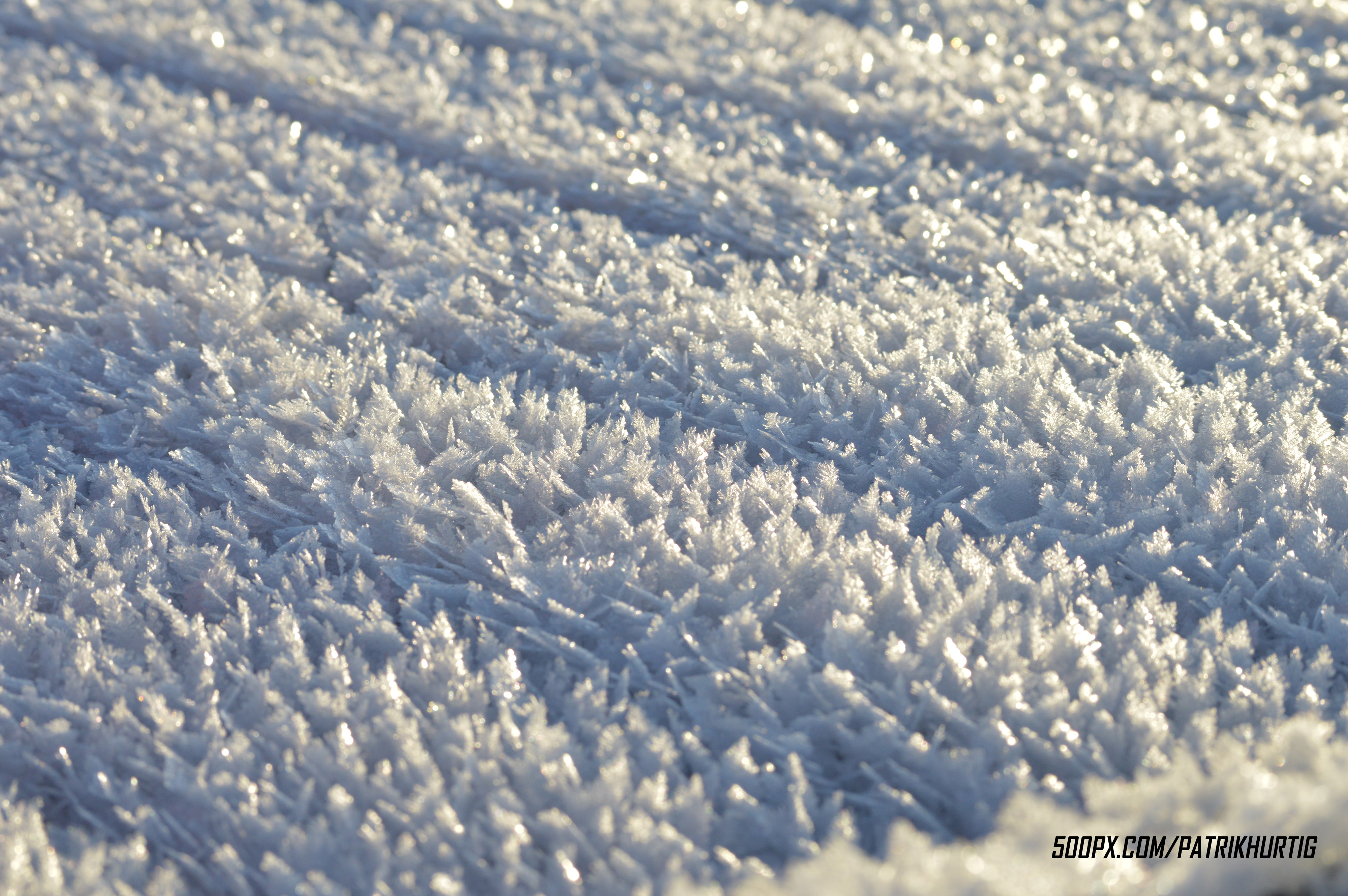 500px, snow, 4K, Ice particles, sunlight, macro, ice, HD Wallpaper