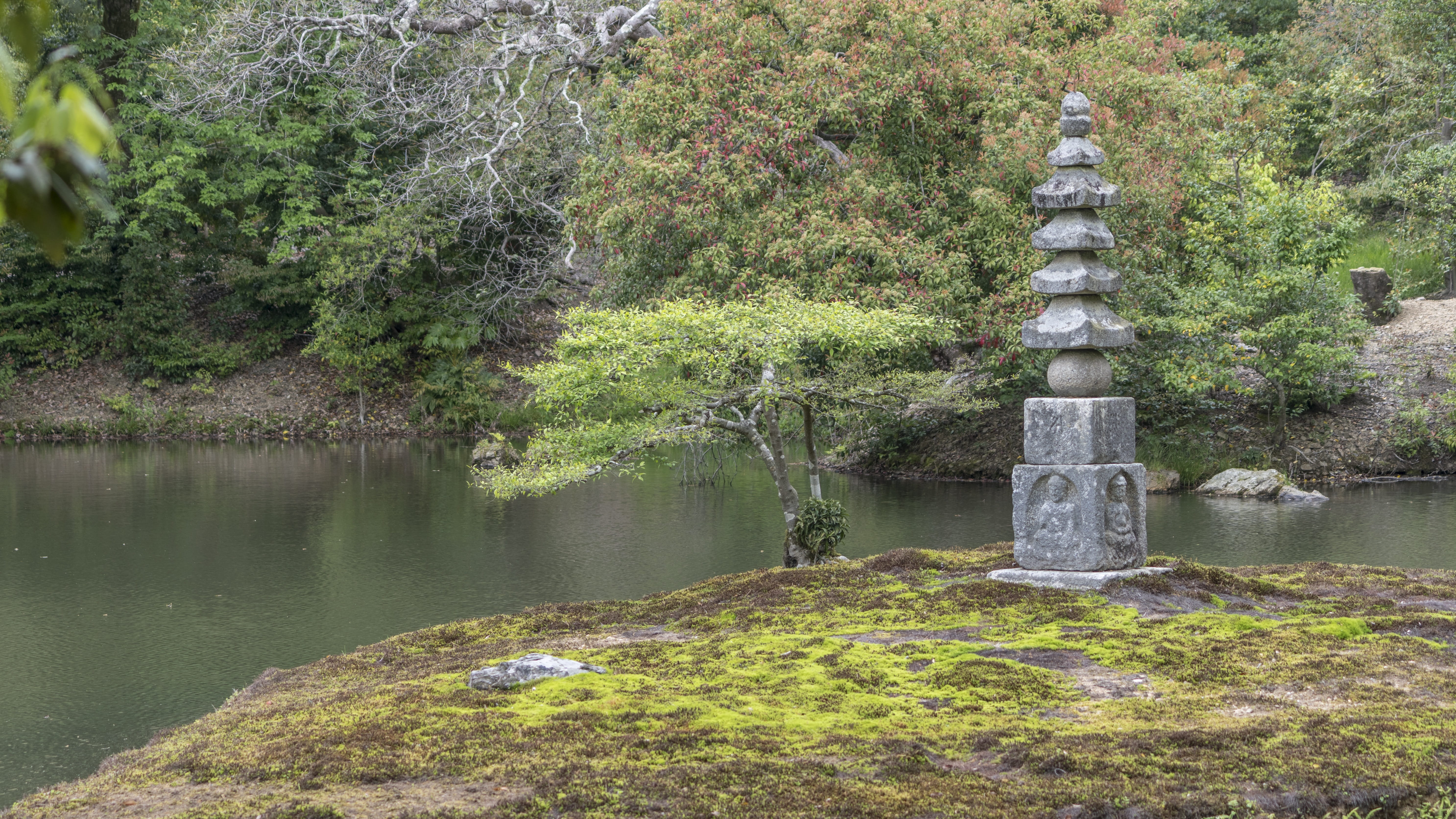 5K, monument, water, tranquil scene, japanese, beauty in nature, ancient, green color, tourism, culture, Religion, landmark, no people, asia, architecture, HD Wallpaper