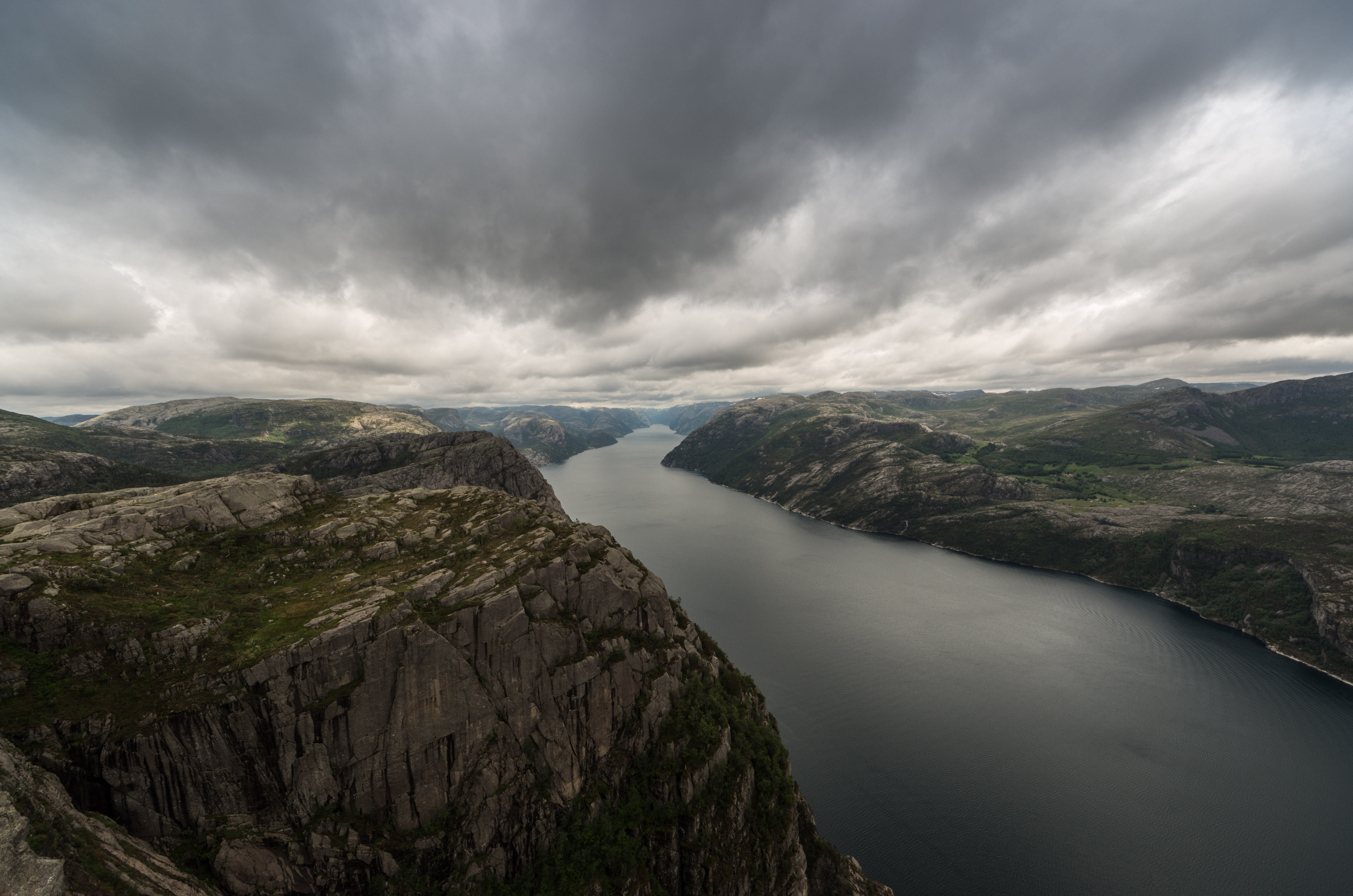 4K, mountain, top, scenics, sky, Stavanger, landscape, nature, Norwegen, view, sky  Landscape, norway, cloud - Sky, outdoors, cloudy, HD Wallpaper