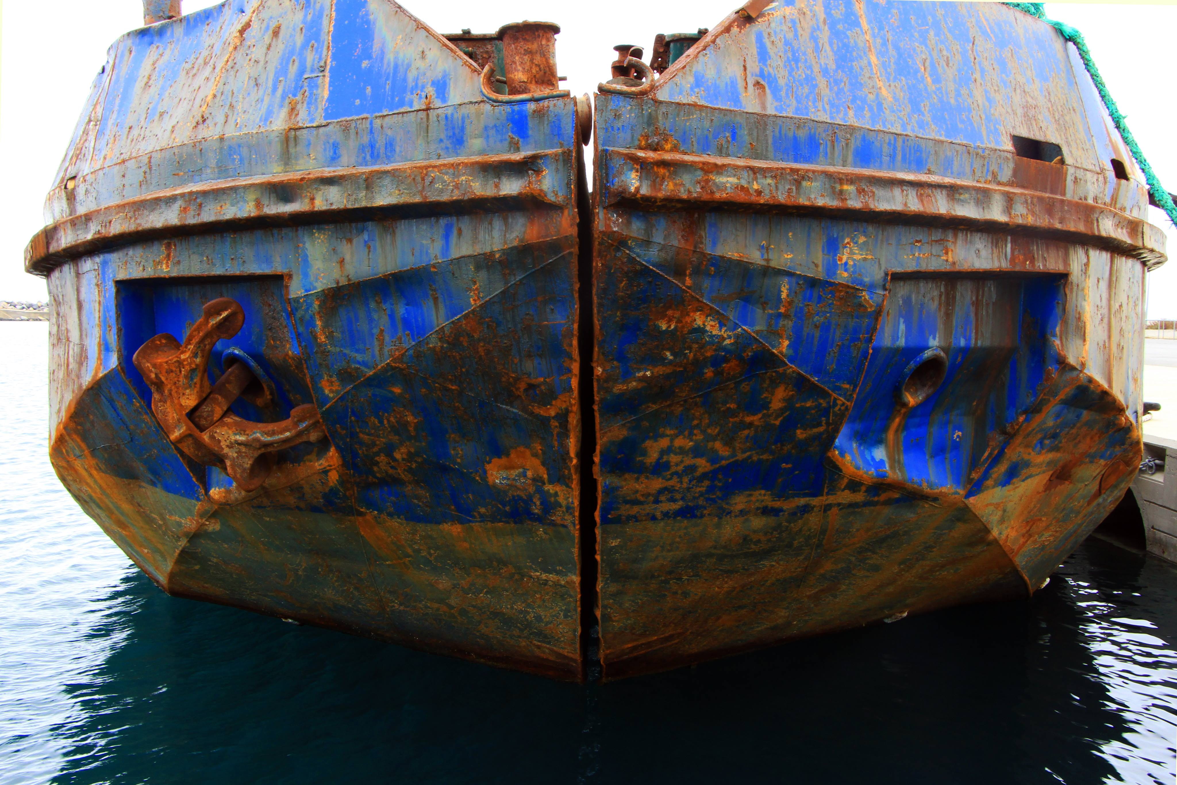 decline, greece, close-up, obsolete, outdoors, damaged, transportation, rusty, mode of transportation, 4K, no people, wreckage, deterioration, water, nautical vessel, HD Wallpaper
