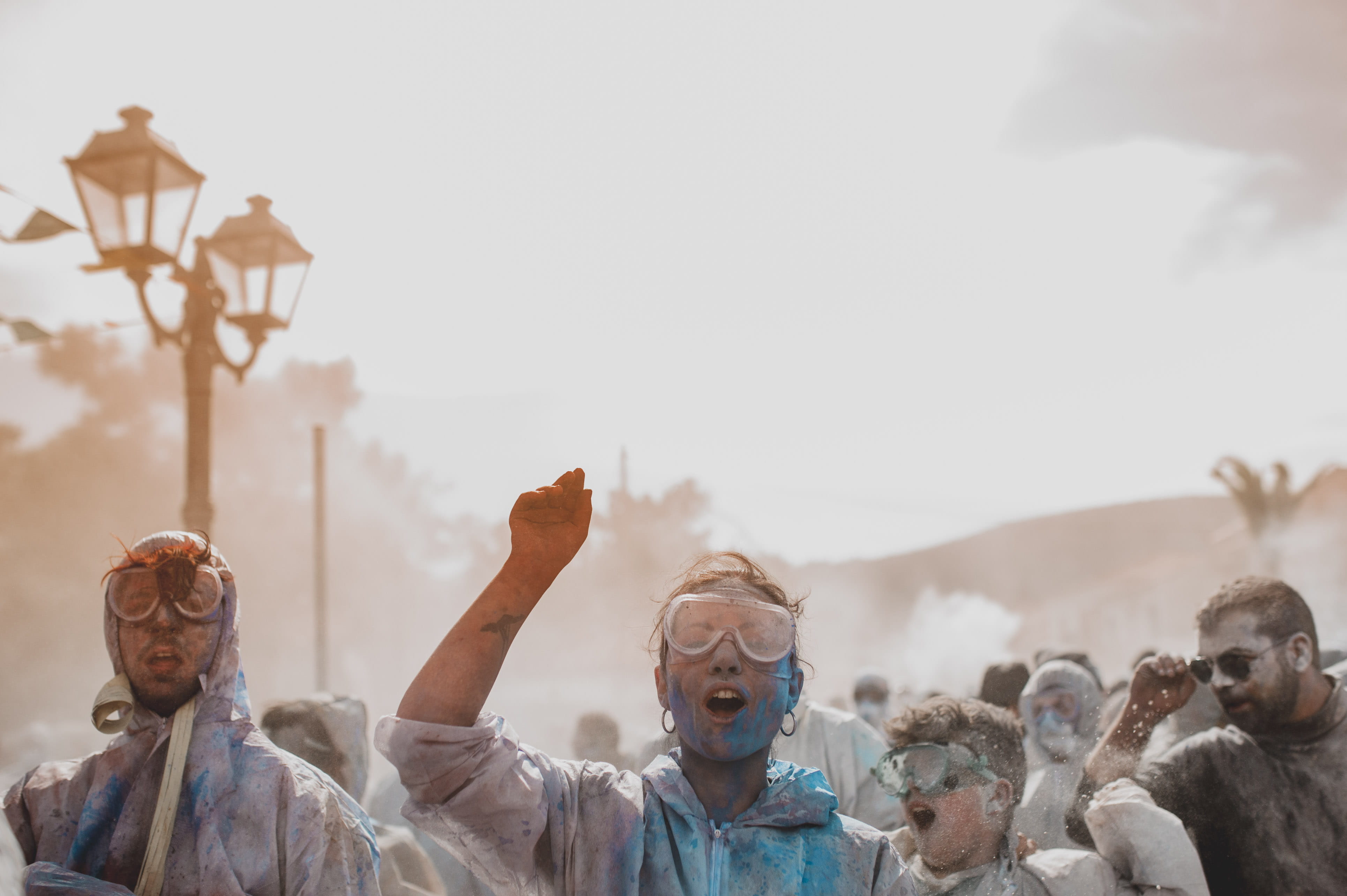 group of people, nature, accessories, apparel, finger, beautiful, statue, lifestyles, emotion, day, sunglasses, architecture, sky, war, holi, people, real people, HD Wallpaper