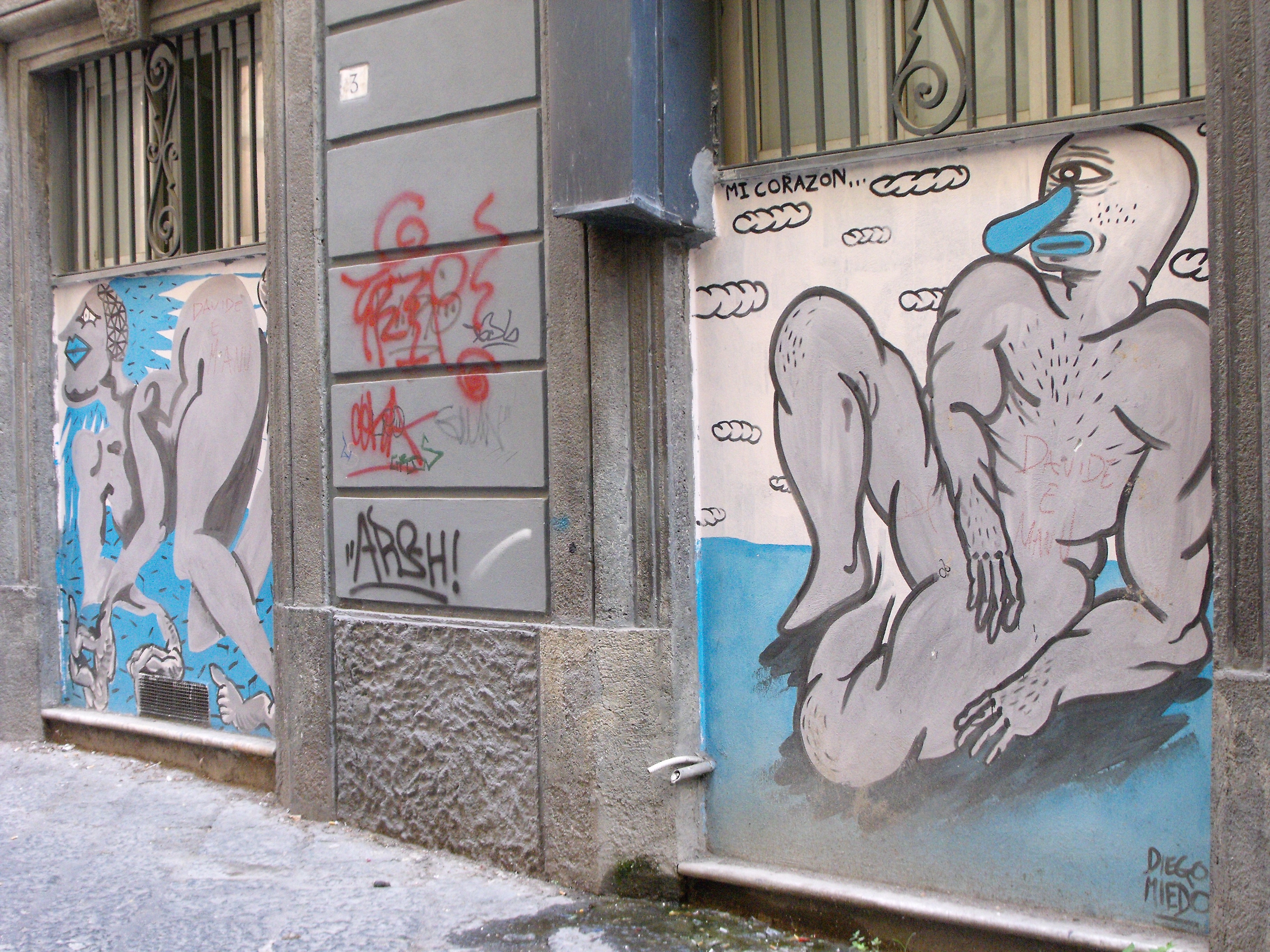 female likeness, wall - building feature, creativity, representation, craft, day, 2K, murals, naples, historical centre, window, oak street, building exterior, HD Wallpaper