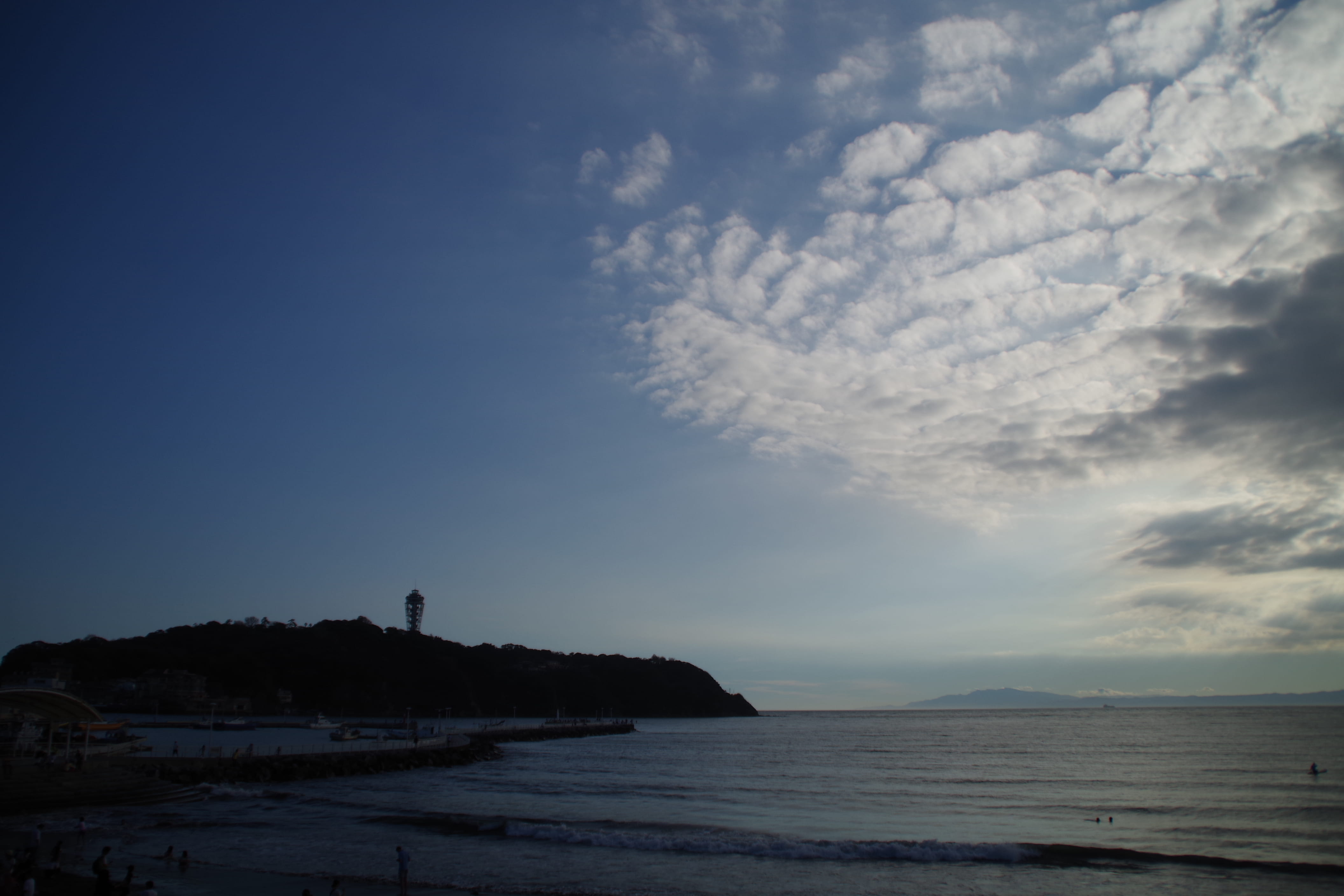 no people, architecture, cloud - sky, beach, non-urban scene, beauty in nature, sea, japan, 4K, tranquil scene, water, nature, scenery, sunset, scenics - nature, HD Wallpaper