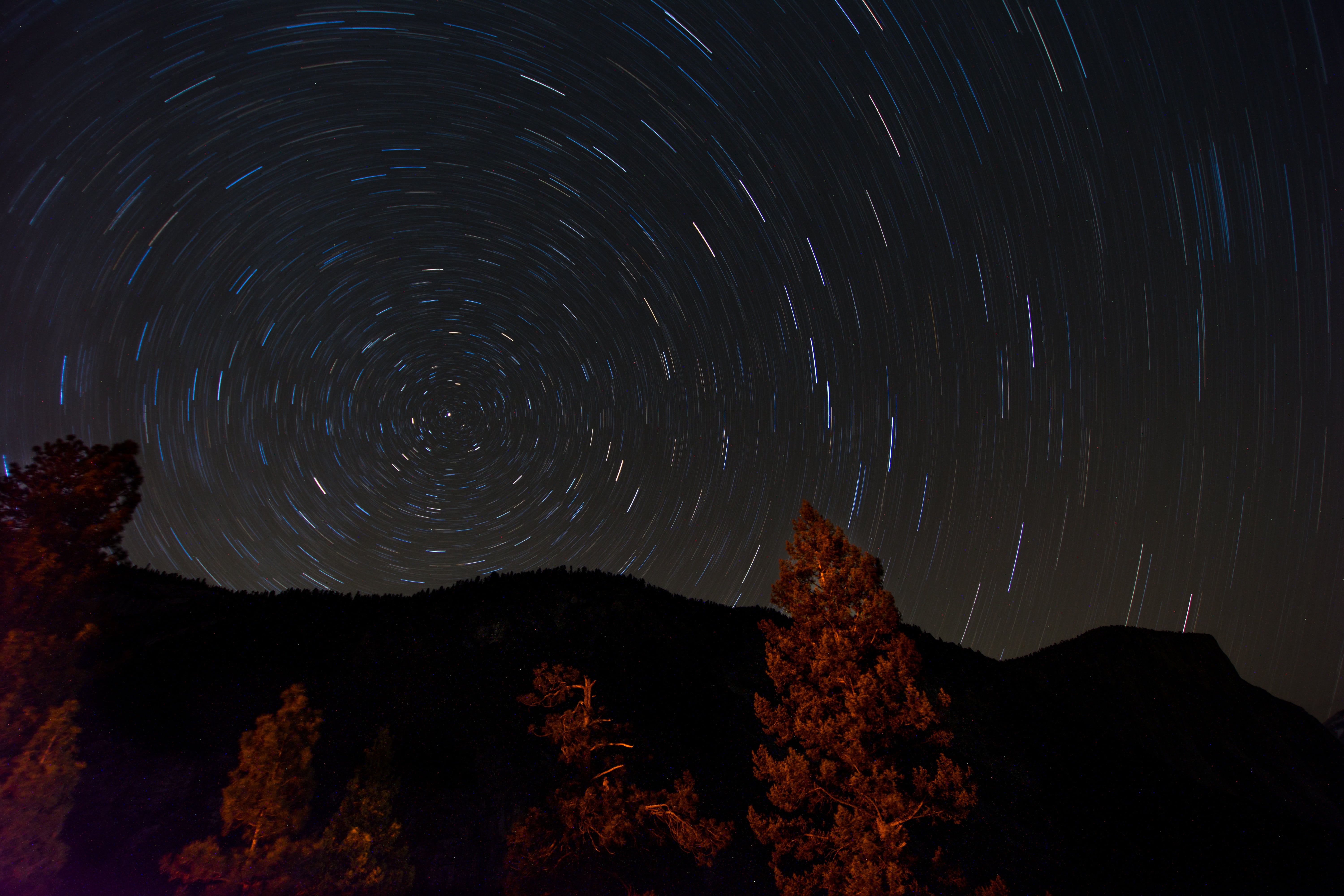 motion, astronomy, star - space, universe, scenics - nature, star trail, photography, starry, long exposure, tranquil scene, beauty in nature, 5K, space, HD Wallpaper