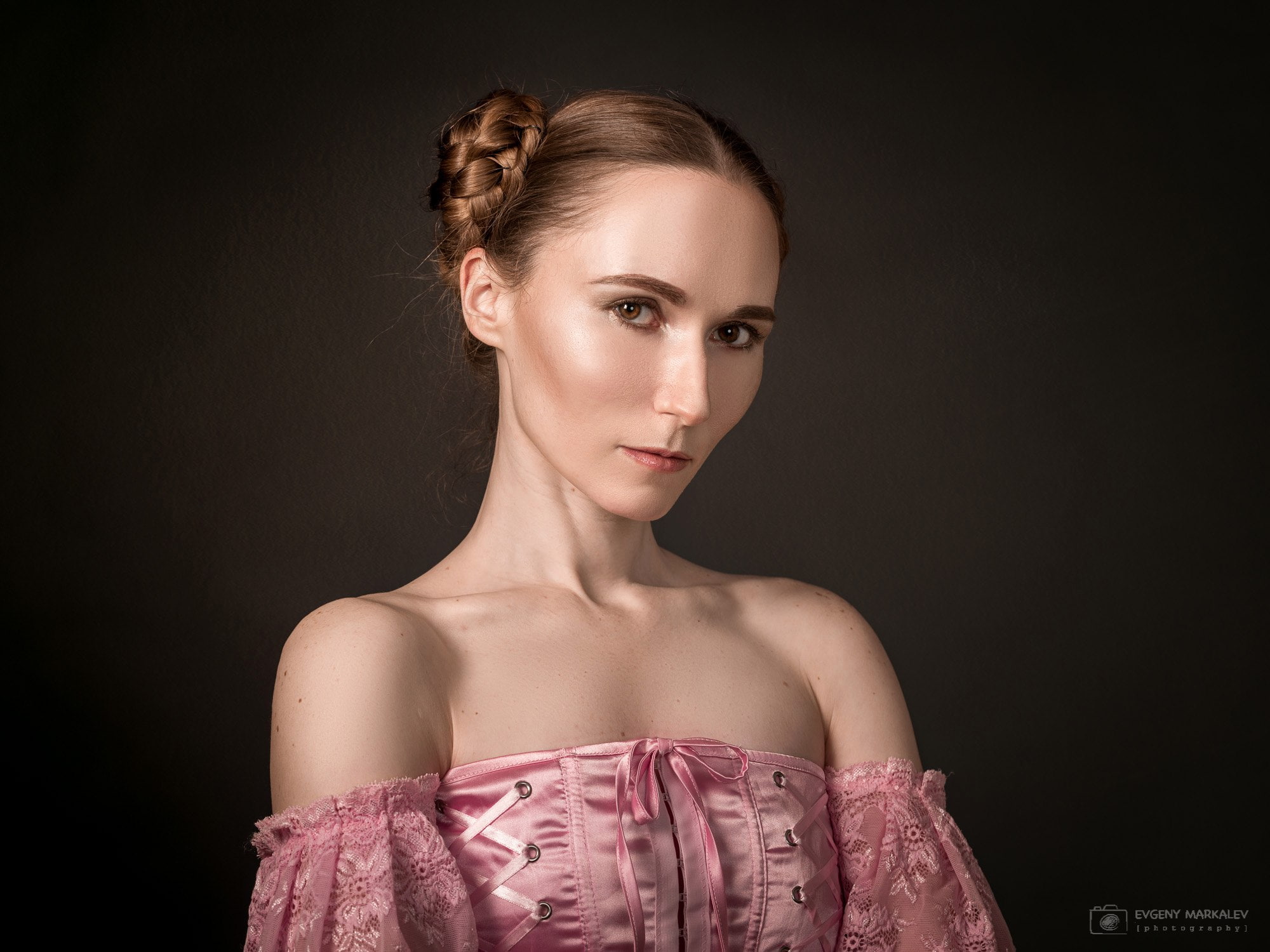 beautiful people, young adult, young women, beautiful woman, face, clothing, bare shoulders, formalwear, black background, adult, evening gown, simple background, HD Wallpaper