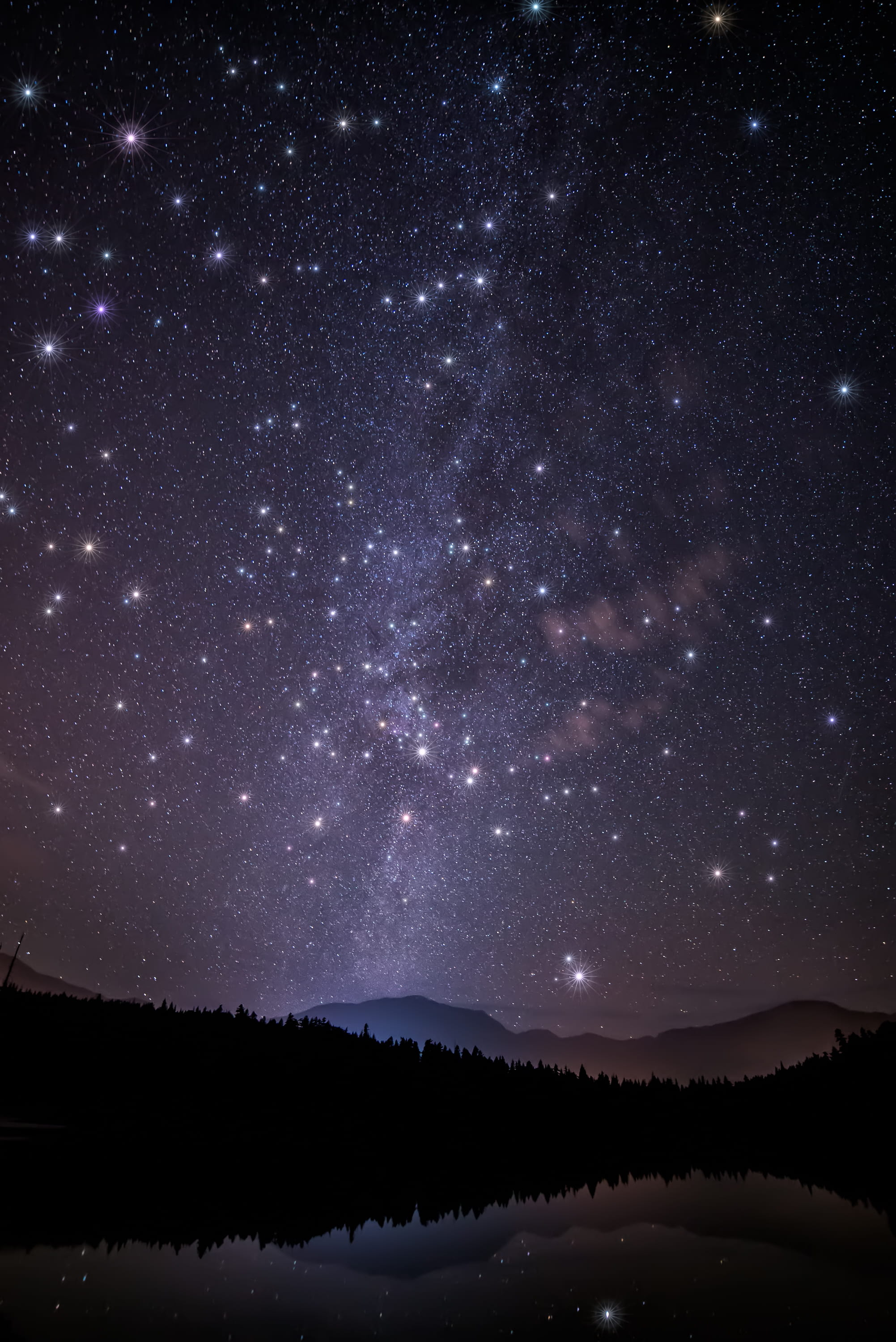 sky, astronomy, tranquility, idyllic, night, star field, beauty in nature, 4700 lost lake rd, universe, constellation, star, canada, star - space, outdoors, Phone HD Wallpaper