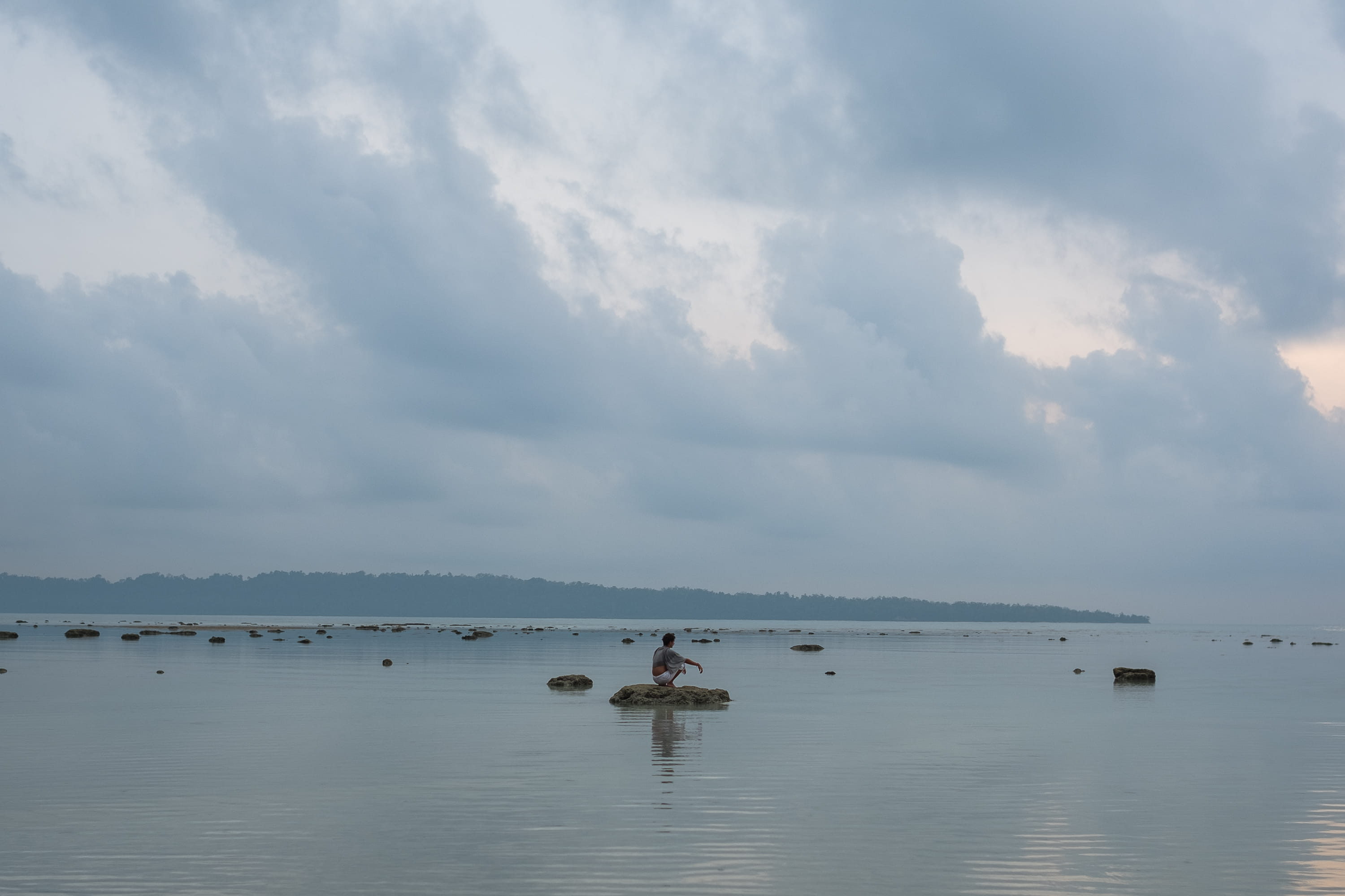 paradise, india, sea, cloud - sky, meditation, transportation, peace, lake, day, sky, beauty in nature, non-urban scene, island, horizon, horizon over water, HD Wallpaper