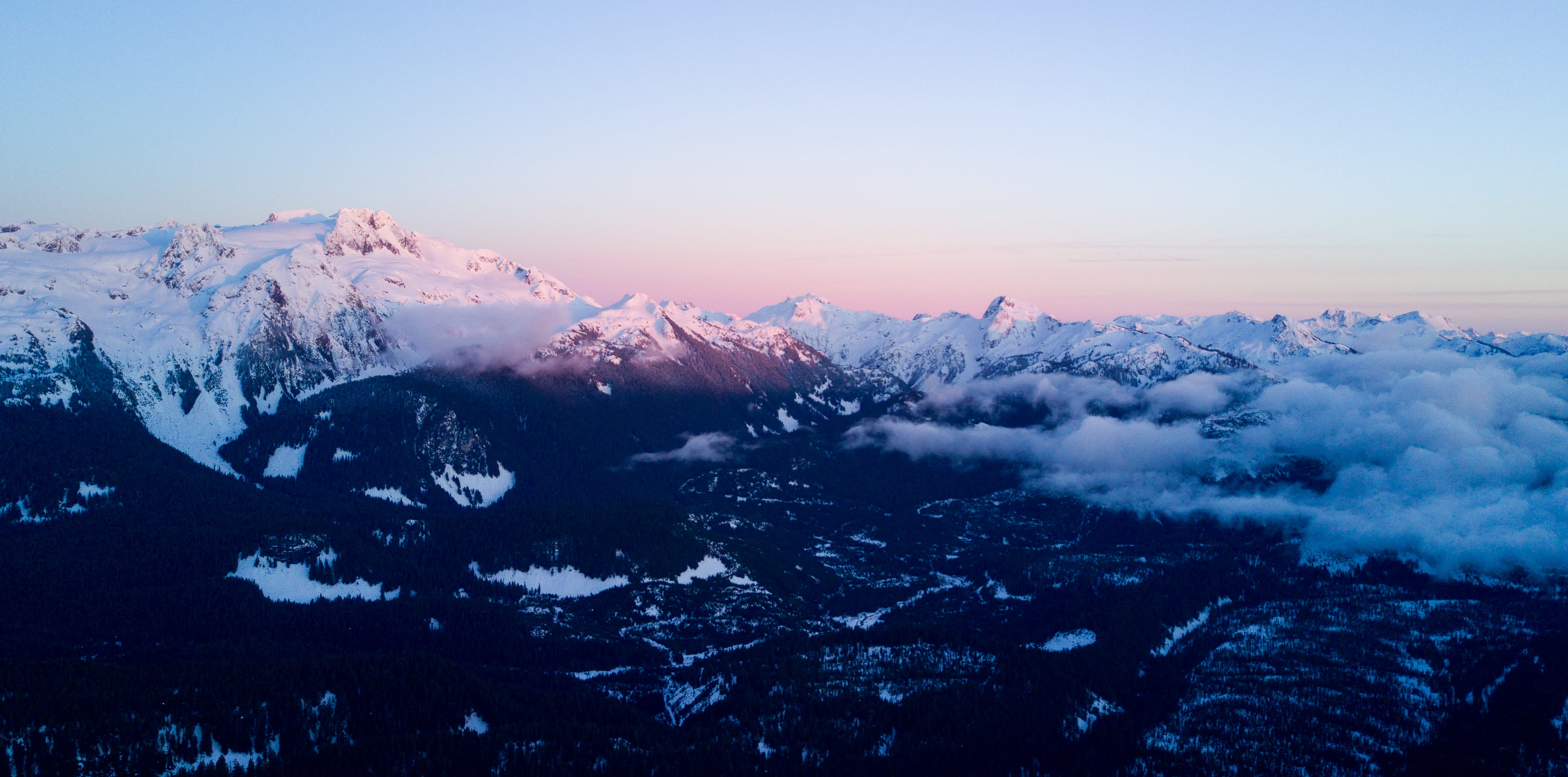 landscape, snowcapped mountain, drone, sunrise - dawn, 2K, cold temperature, no people, sun, nature, mountain, snow, dramatic landscape, scenics - nature, HD Wallpaper