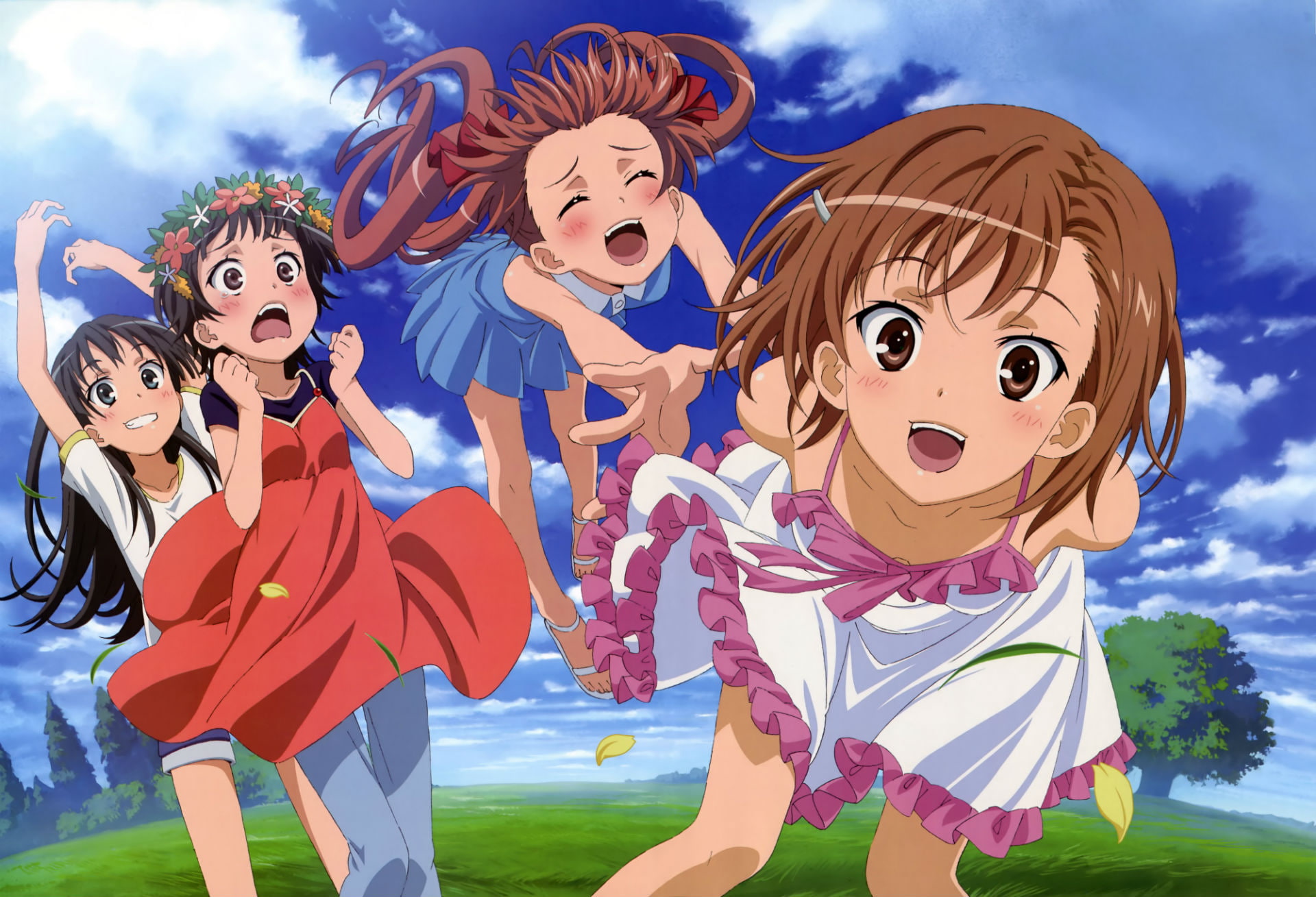 dress, ruiko, saten, kazari, shirai, summer, aru, index, misaka, scan, kuroko, uiharu, kagaku, nakamura, railgun, mikoto, 1080P, naoto, majutsu, HD Wallpaper