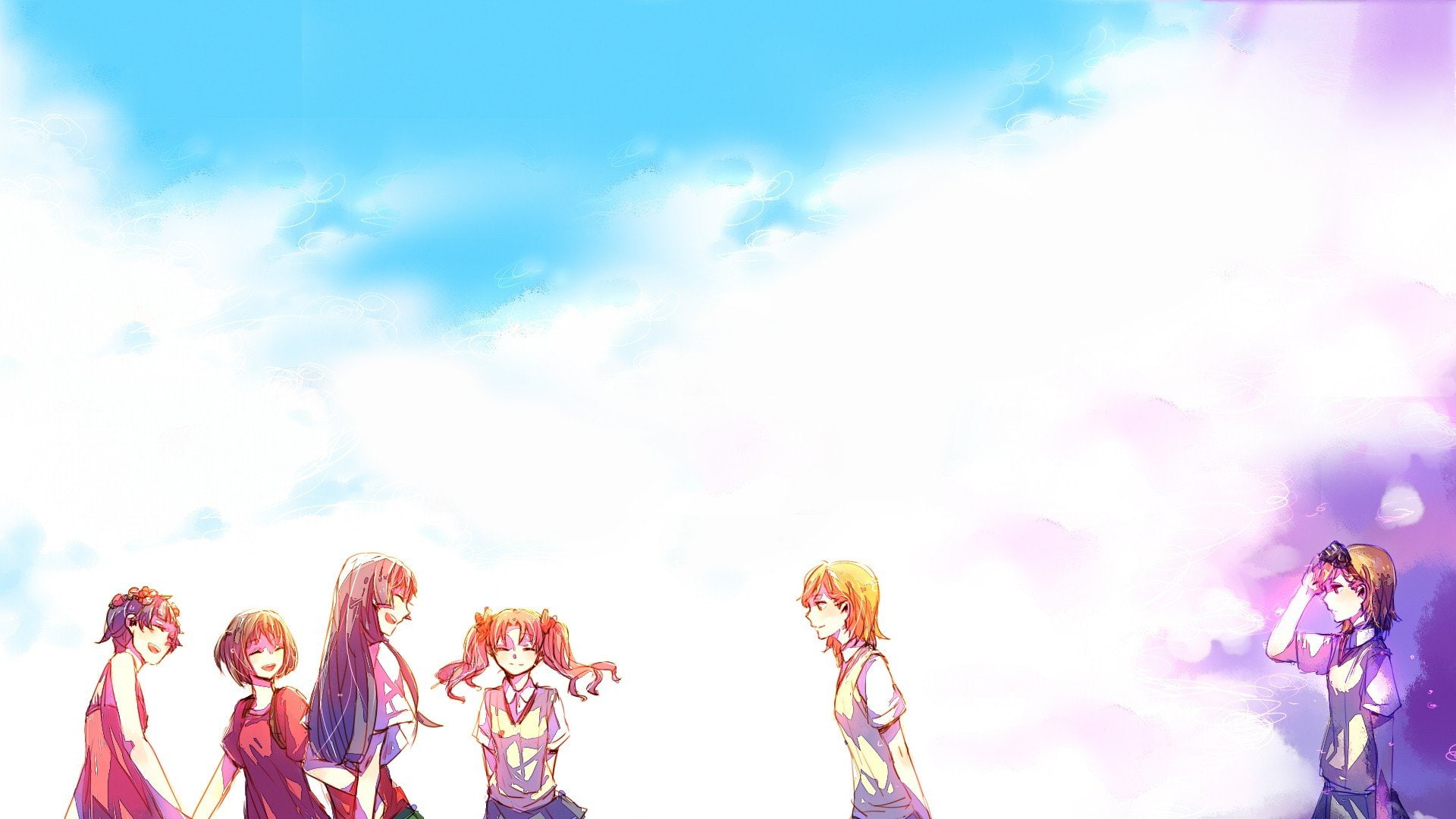 railgun, kazari, imouto, shirai, toaru, uiharu, 1080P, mikoto, ruiko, kagaku, anime, index, saten, misaka, kuroko, majutsu, HD Wallpaper